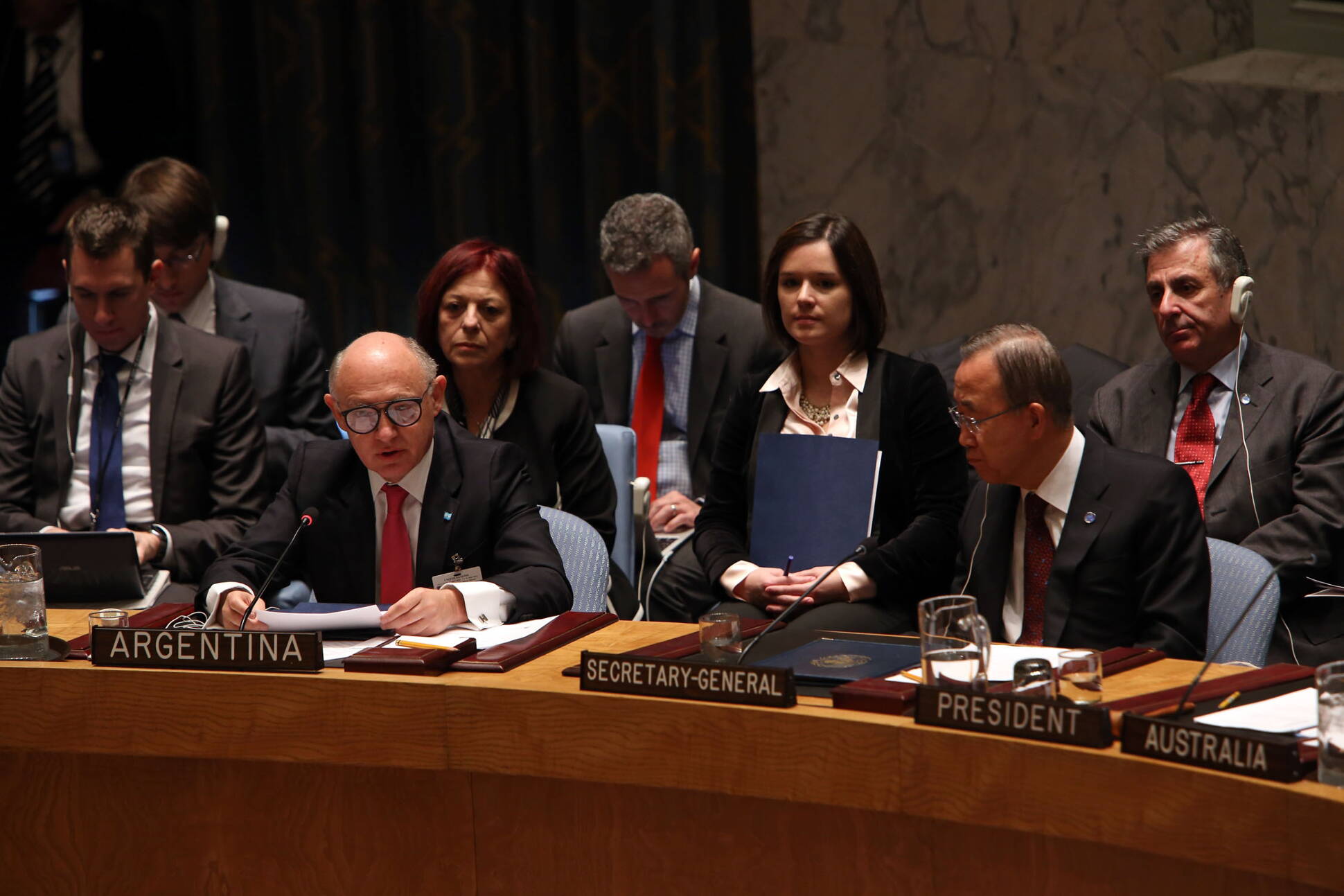 Timerman en el Consejo de Seguridad de la ONU
