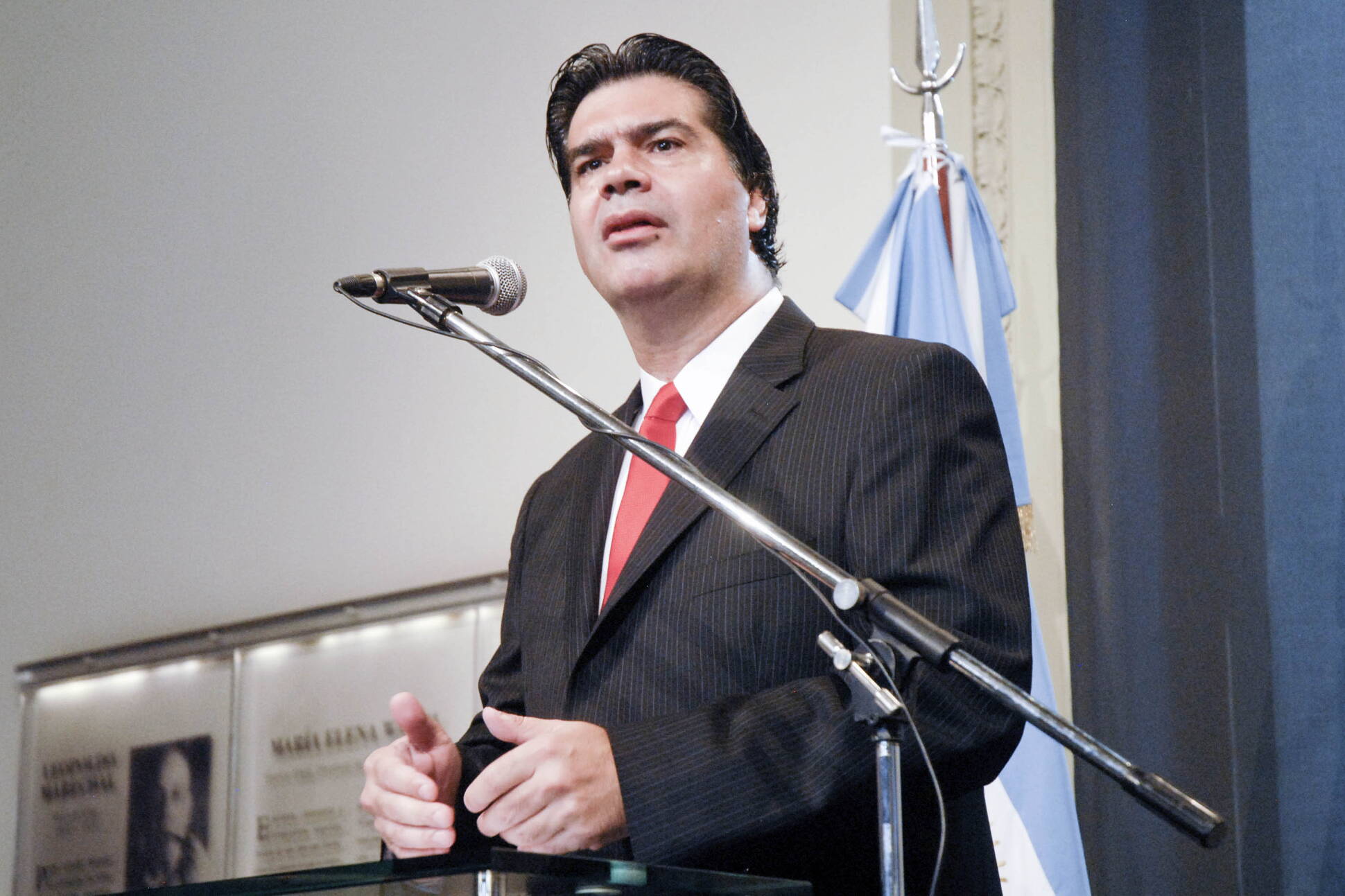 Declaraciones del jefe de Gabinete, en Casa Rosada.