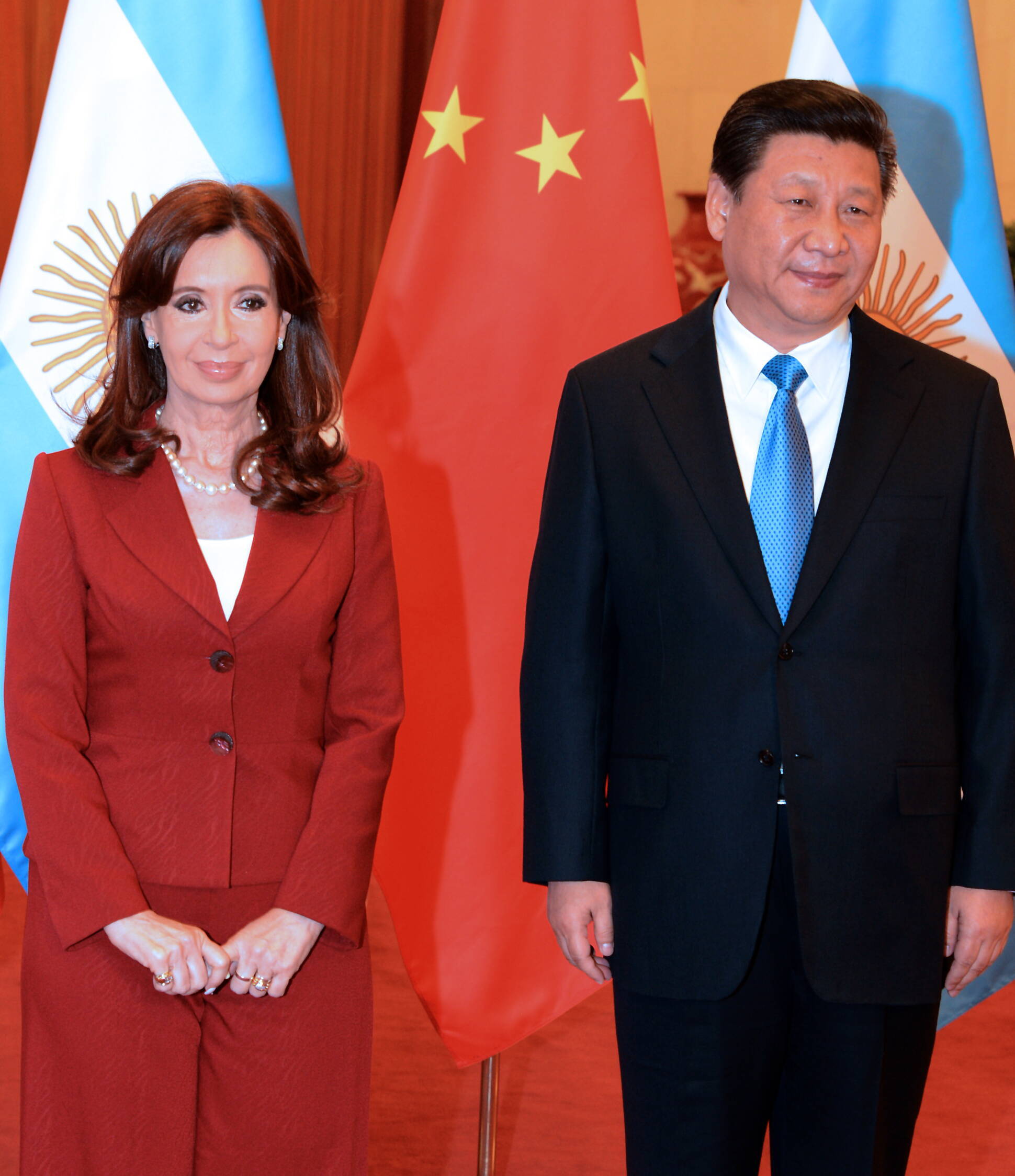 La presidenta Cristina Fernández,al cerrar las deliberaciones del Foro Empresarial Argentino-Chino.
