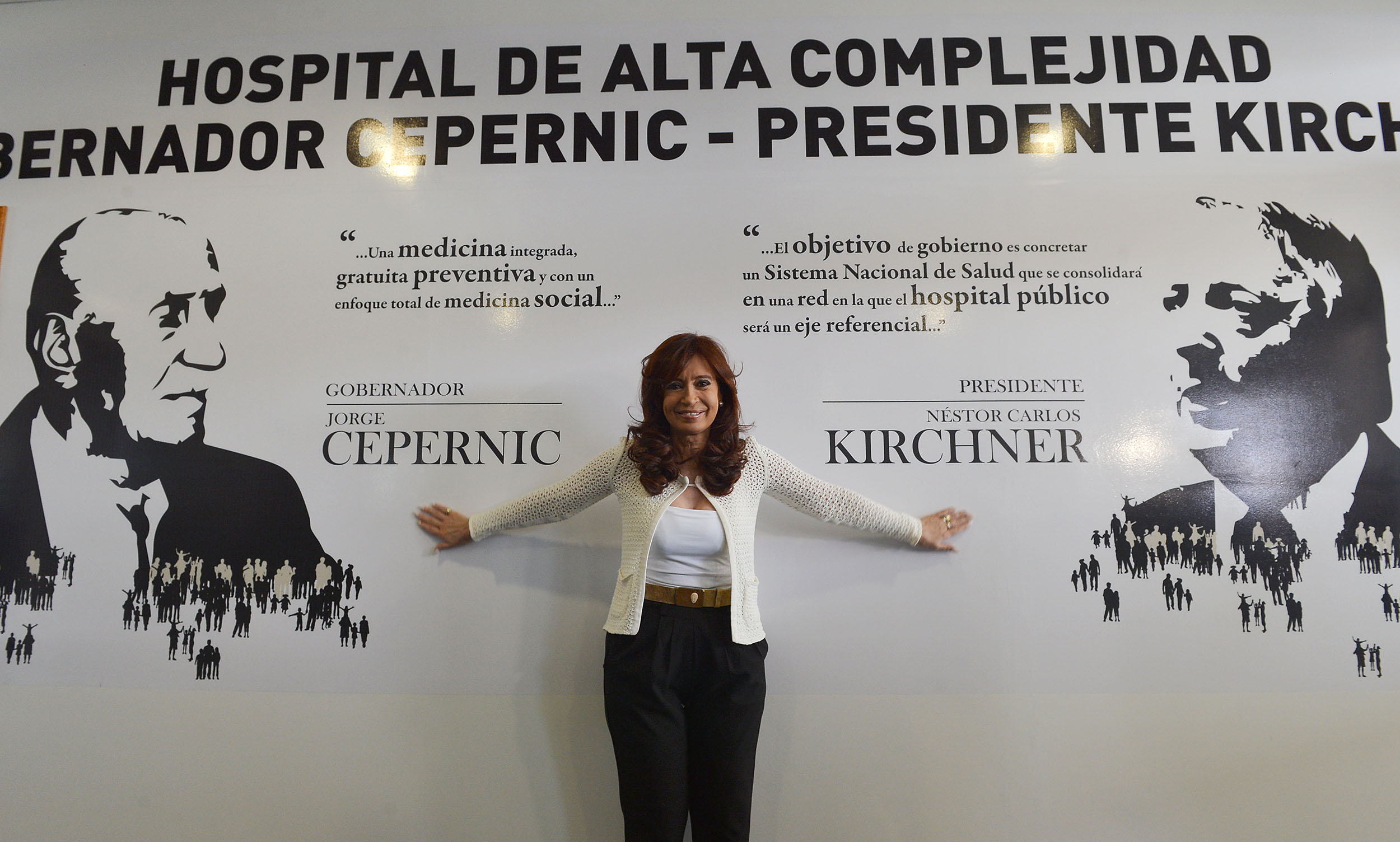 La Presidenta inauguró obras en el 138 aniversario del Lago Argentino, en El Calafate.