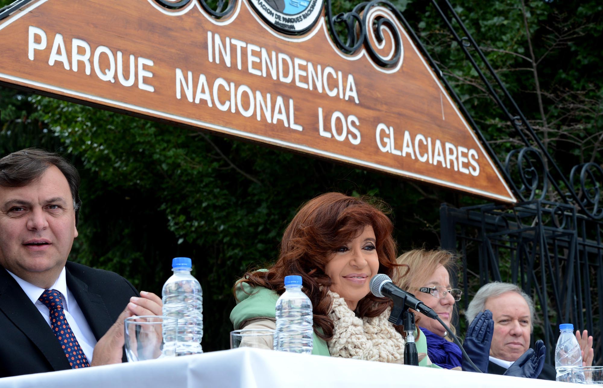La Presidenta inaugura obras en el Parque Nacional Los Glaciares