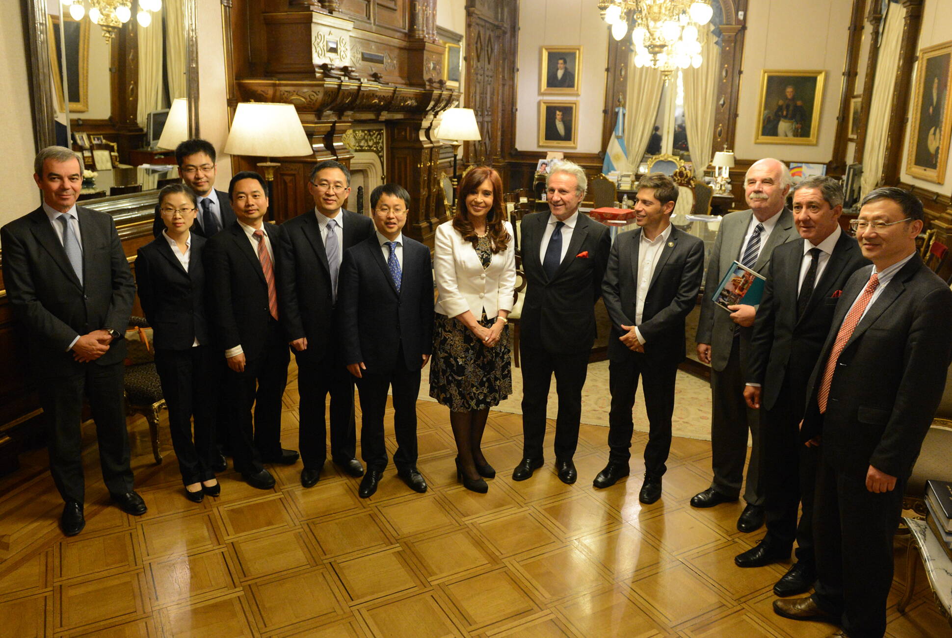 La Presidenta recibe a empresarios agroindustriales chinos en Casa de Gobierno