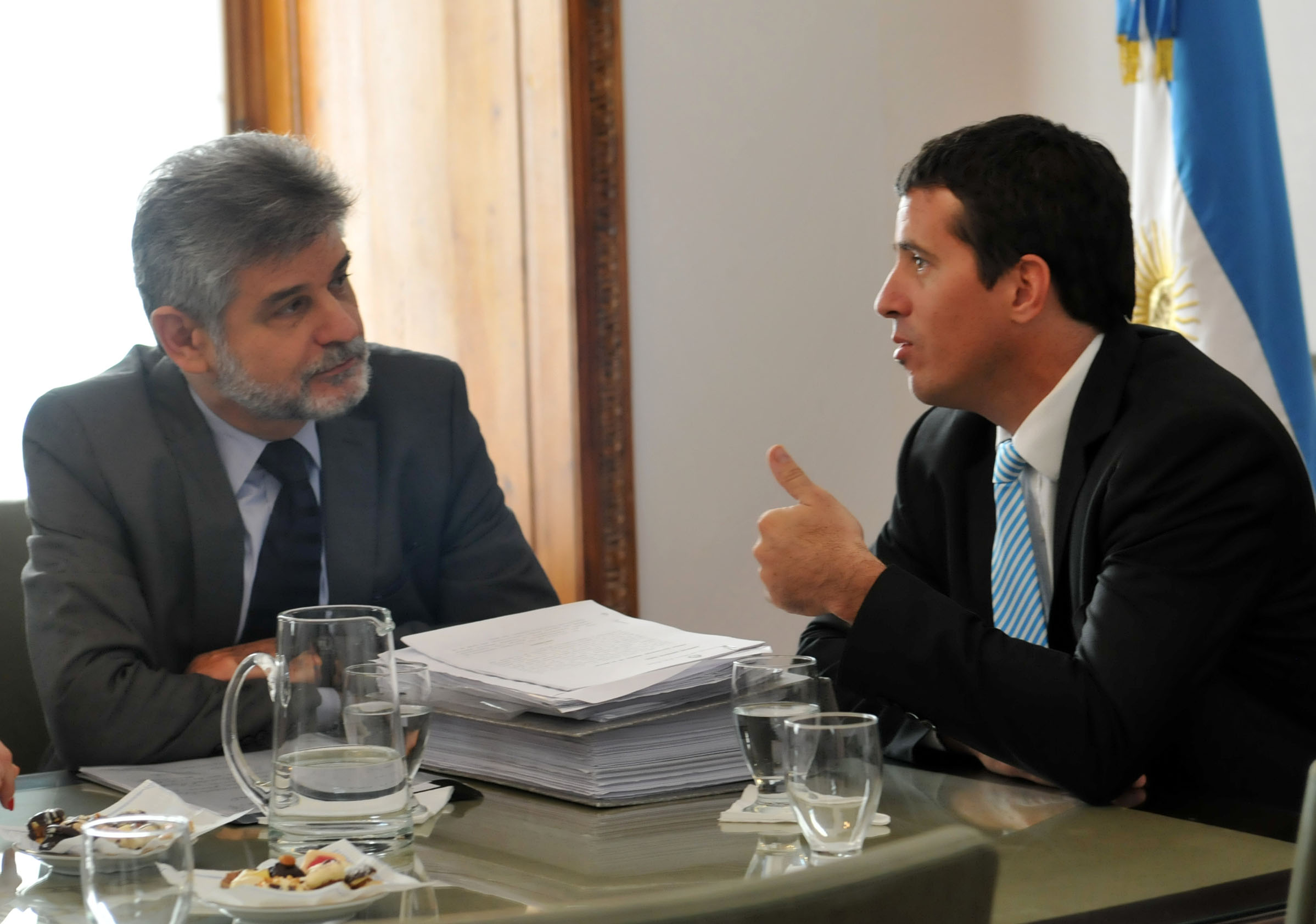 Daniel Filmus y el fiscal Carlos Gonella