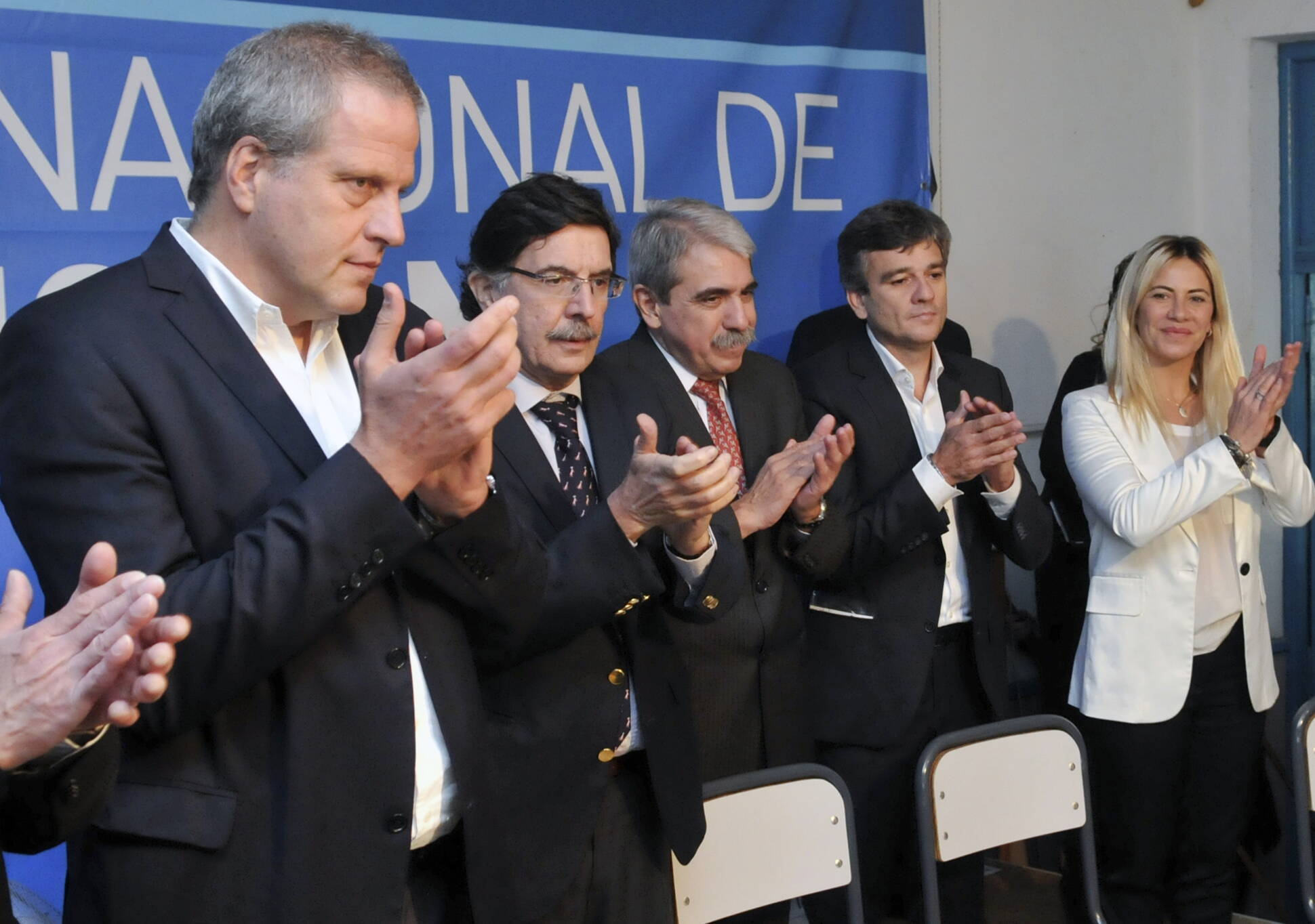 Aníbal Fernández, Alberto Sileoni y Jaime Perczyk en la Universidad Nacional de Hurlingham