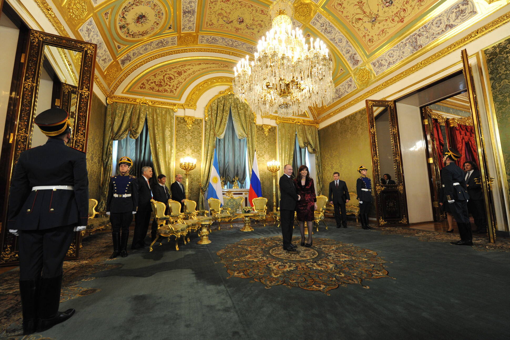 La Presidenta se reunió con su par ruso,Vladimir Putin, en su visita oficial a Rusia.
