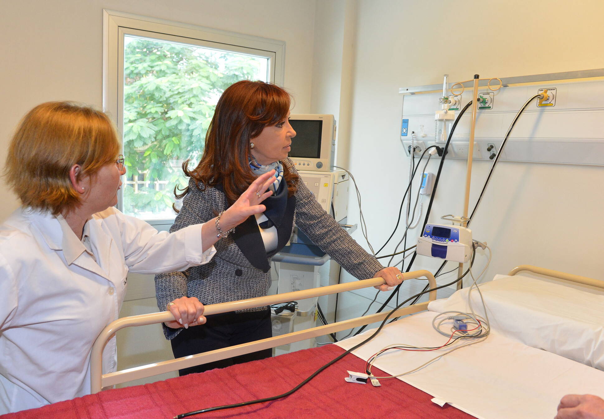 Cristina Fernández recorre el Hospital Pediátrico “Dr. Avelino Castelán”