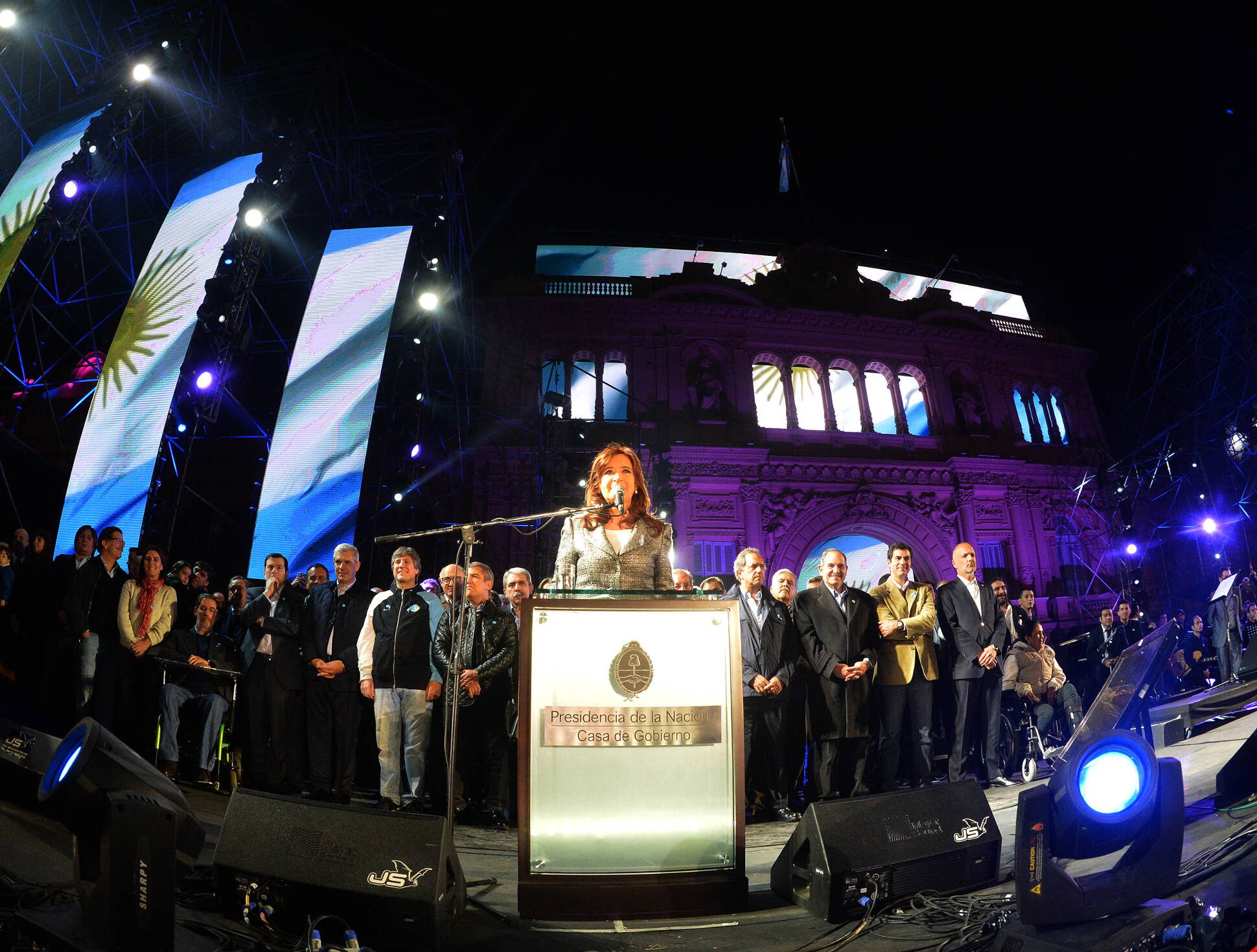 La Presidenta en el acto de conmemoración del 205° de la Revolución de Mayo