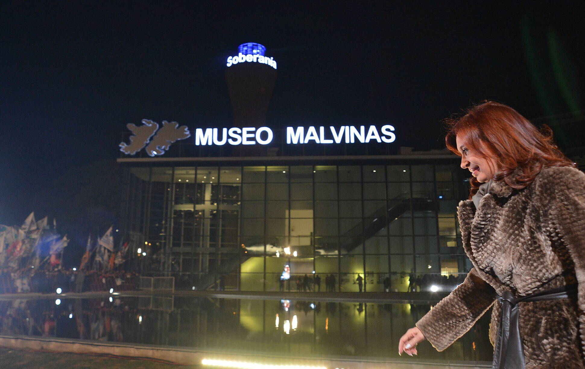 Cristina Fernández en el Museo Malvinas