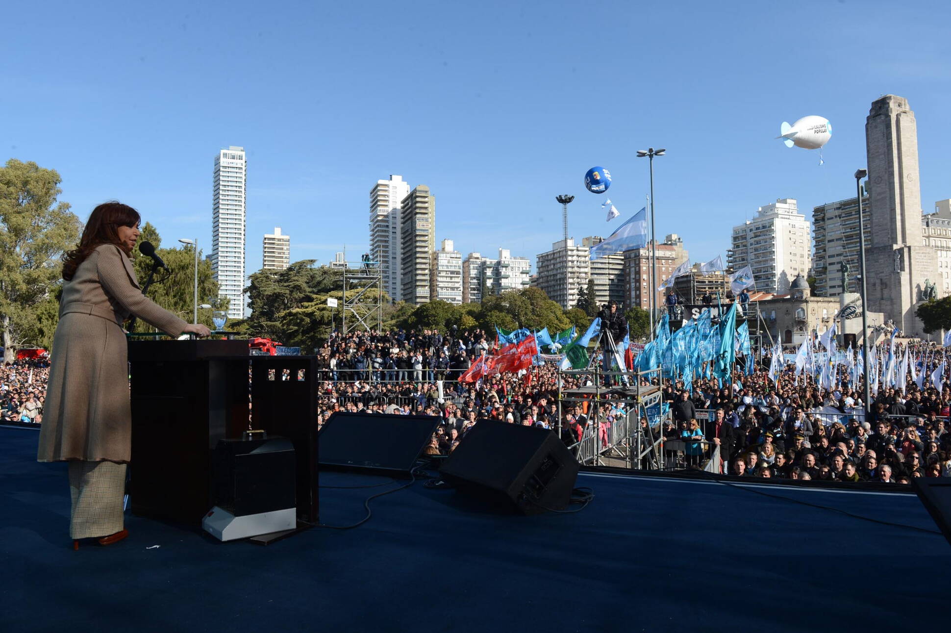 La Presidenta en Rosario, en la conmemoración del Día de la Bandera