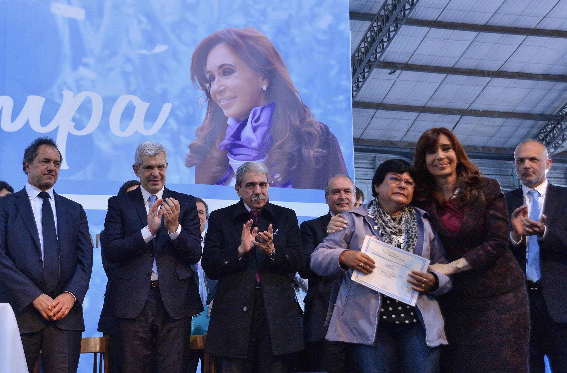 Cristina Fernández encabeza un acto en Santa Rosa, La Pampa