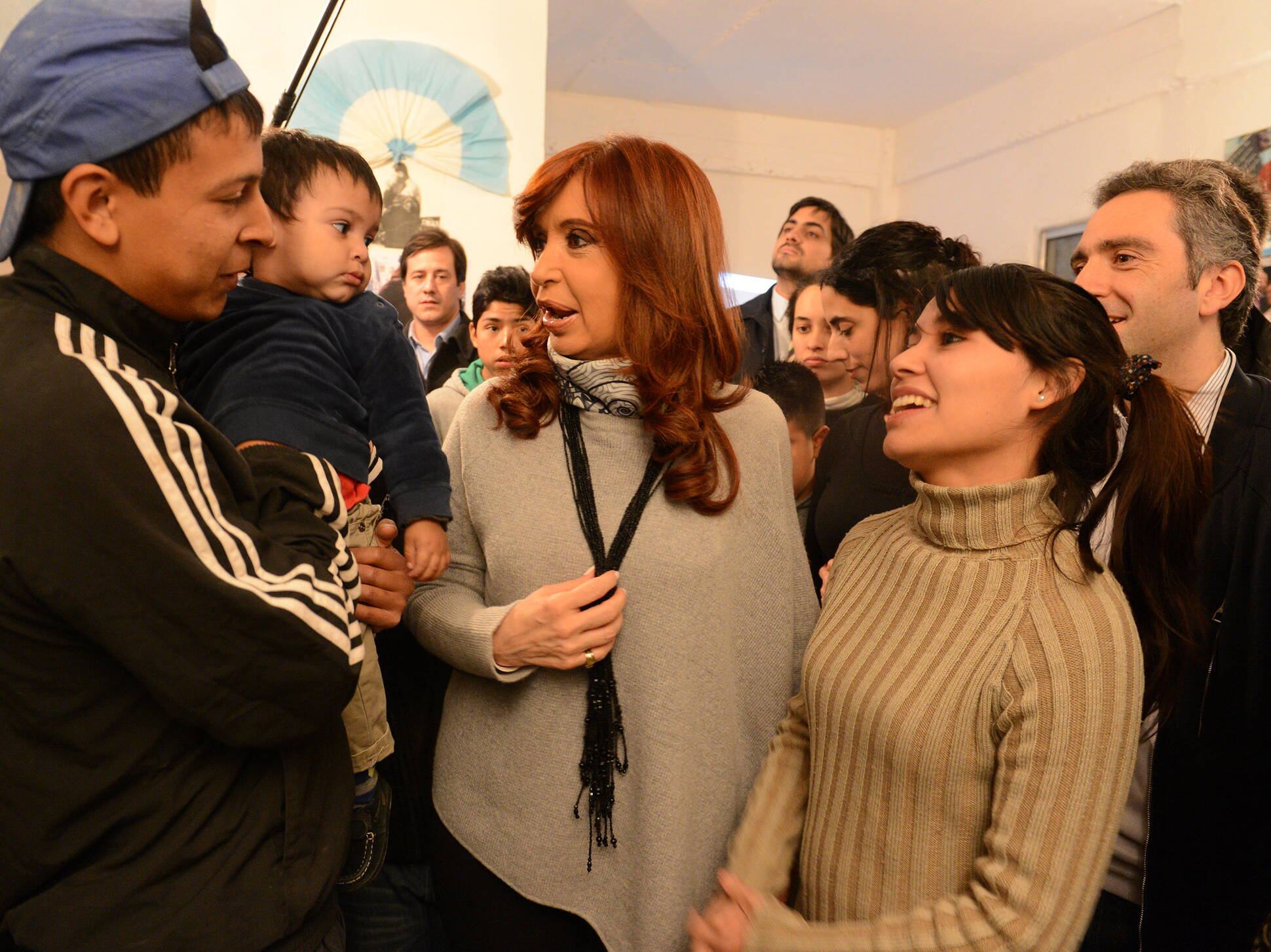 Cristina Fernández en la Villa 20