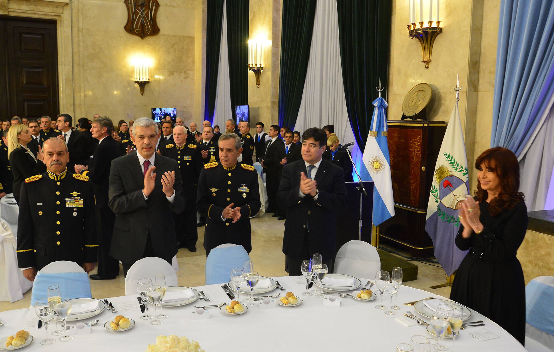 Cristina Fernández en Cena de Camaradería de las Fuerzas Armadas