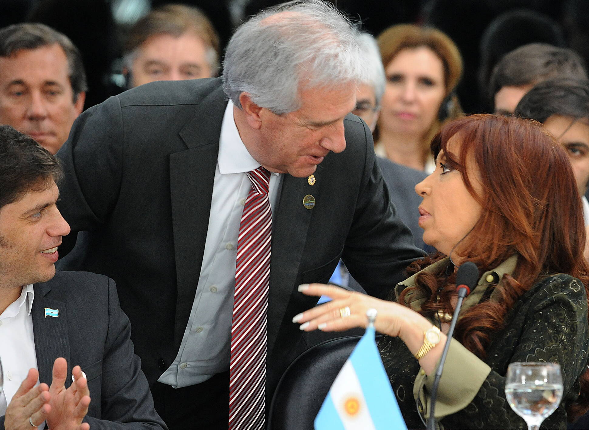 Cristina Fernández y Tabaré Vázquez