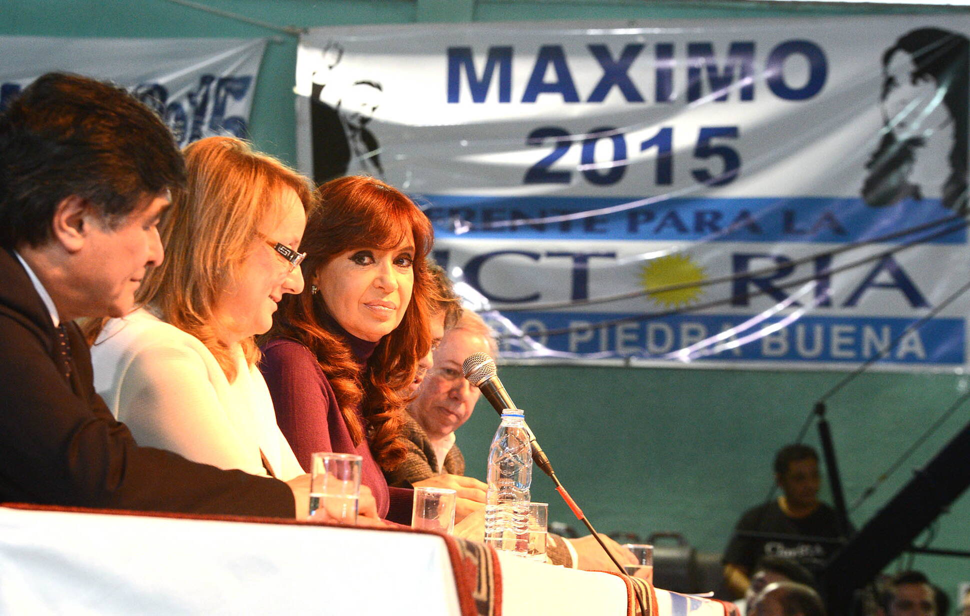 Cristina Fernández, Alicia Kirchner y Carlos Zannini en Río Gallegos