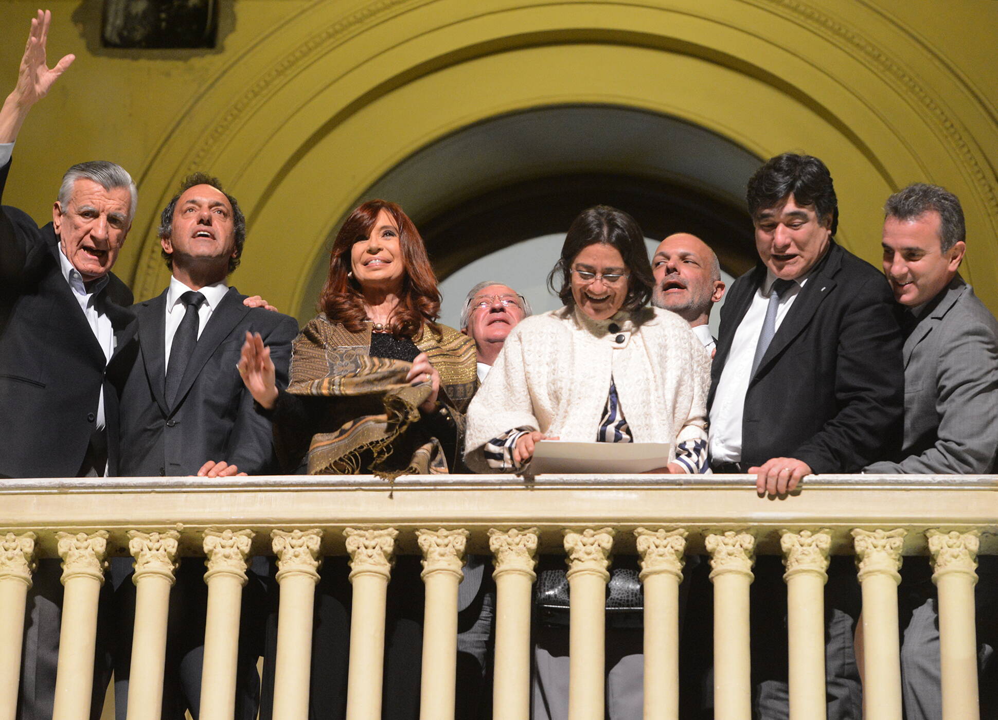 Cristina Fernández, Daniel Scioli, Carlos Zannini y gobernadores en Casa de Gobierno