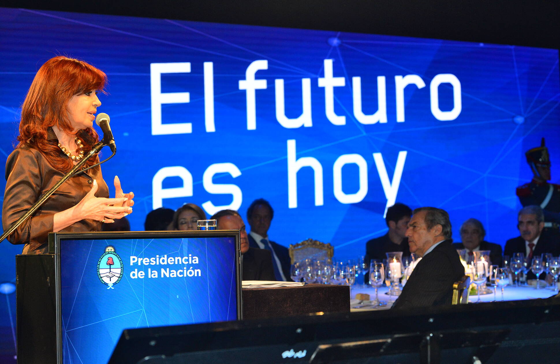 Cristina Fernández de Kirchner en Tecnópolis