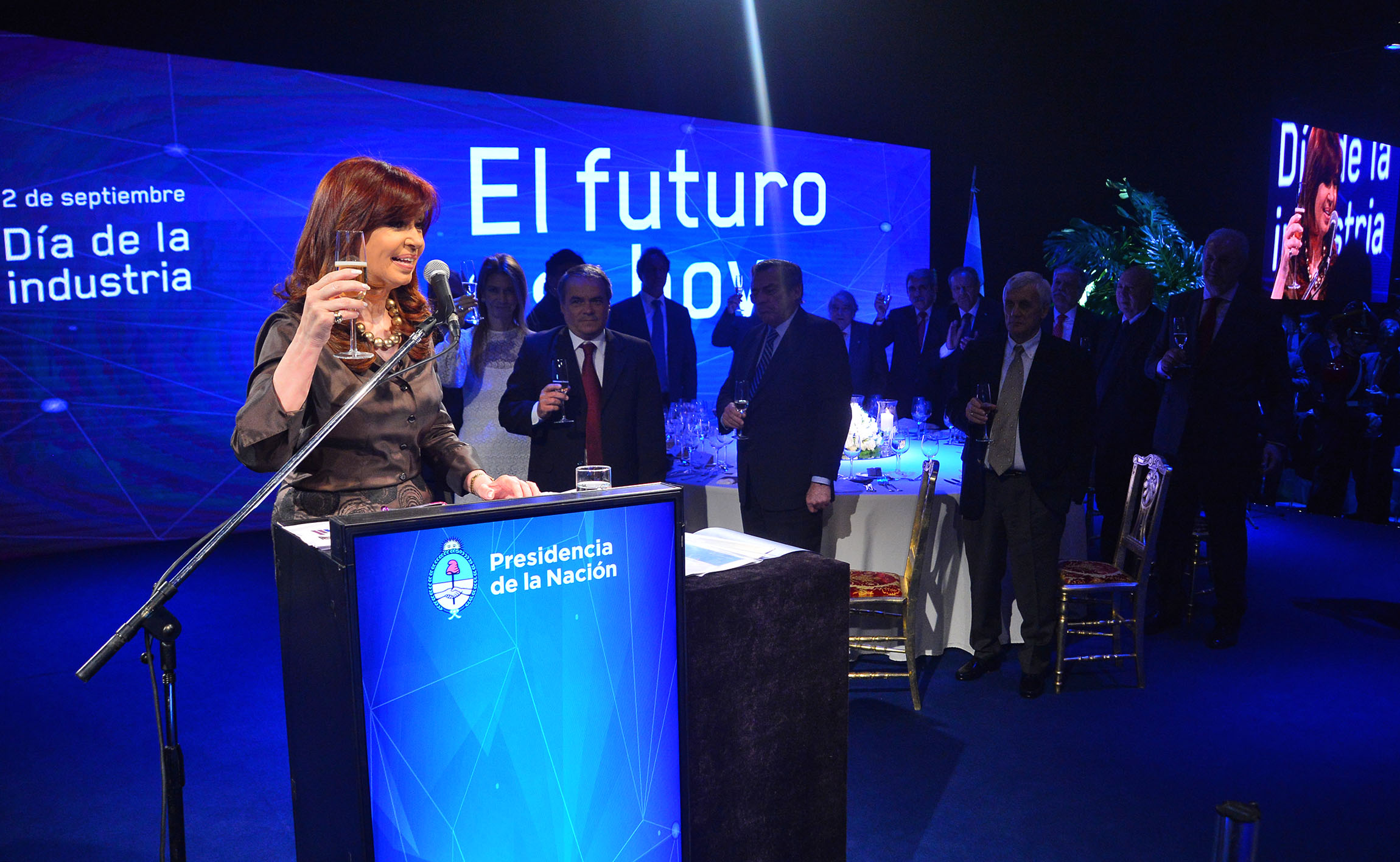 Cristina Fernández de Kirchner en Tecnópolis
