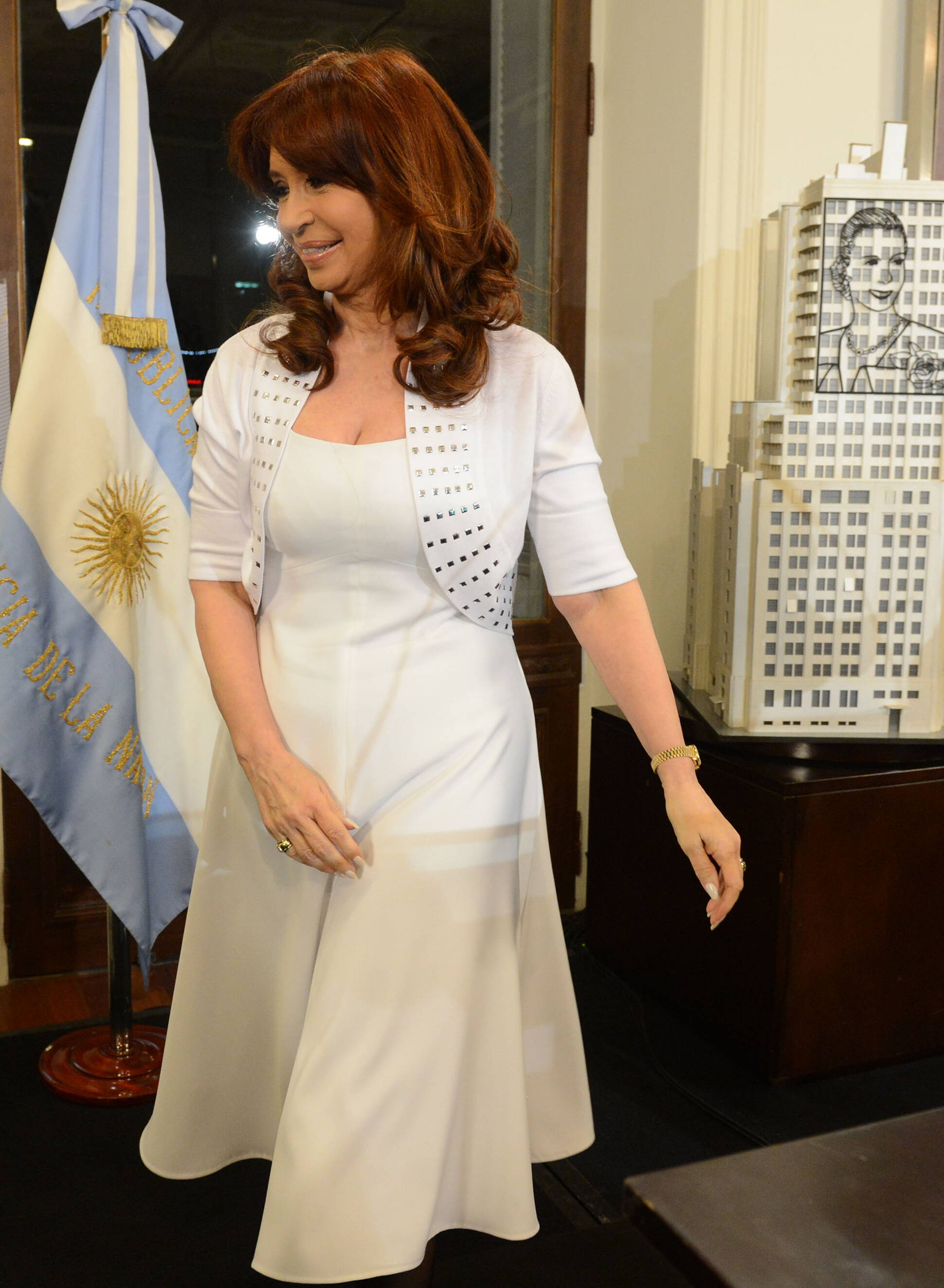 Cristina Fernández de Kirchner en Casa de Gobierno