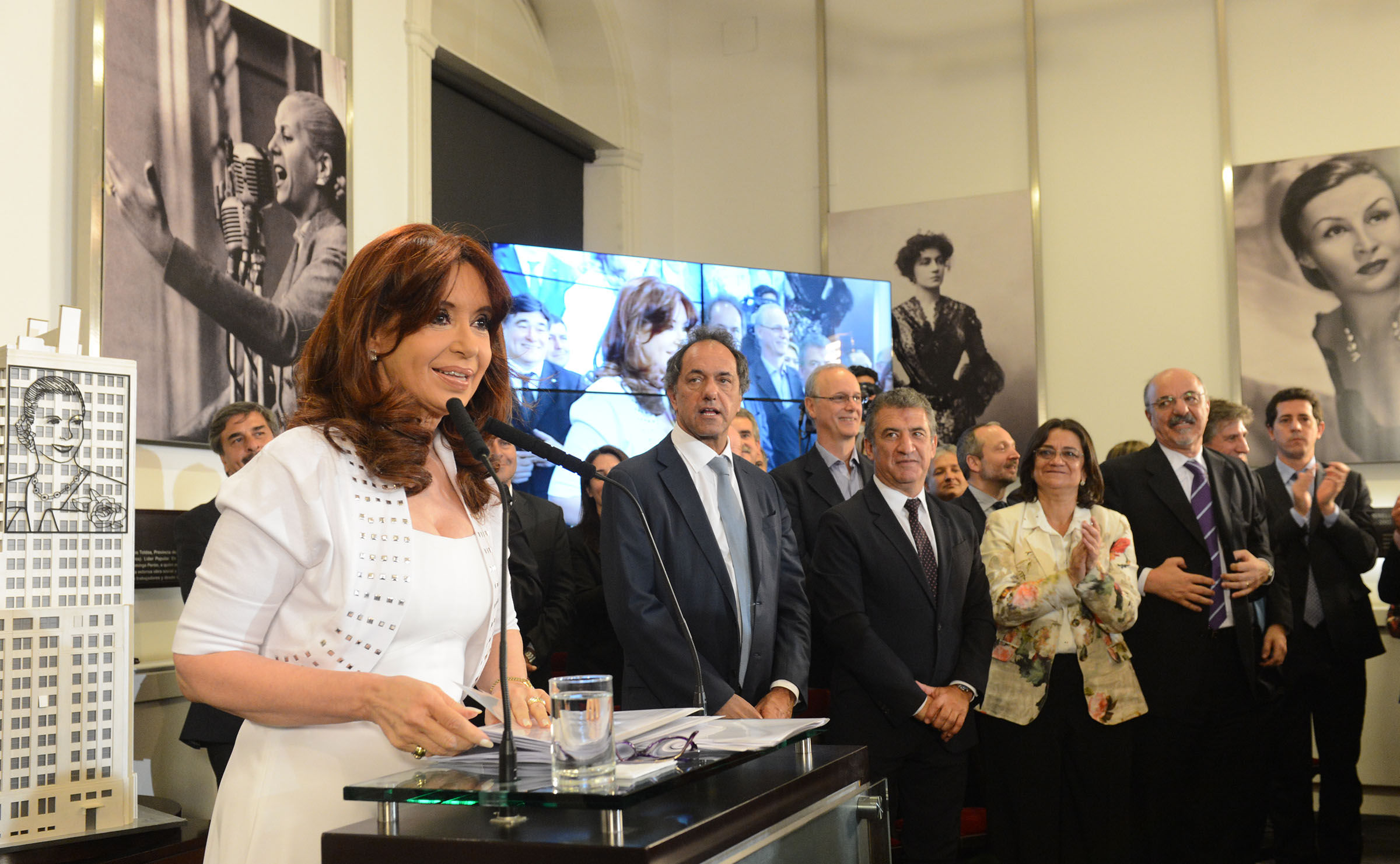Cristina Fernández de Kirchner en Casa de Gobierno