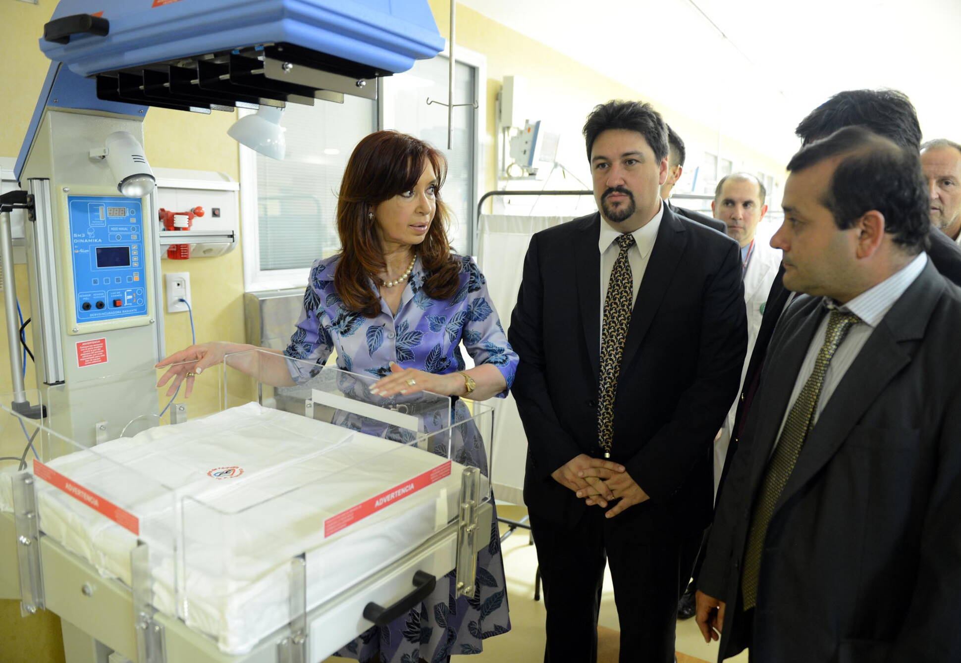 Cristina Fernández y Maurice Closs en Hospital Pediátrico de Posadas