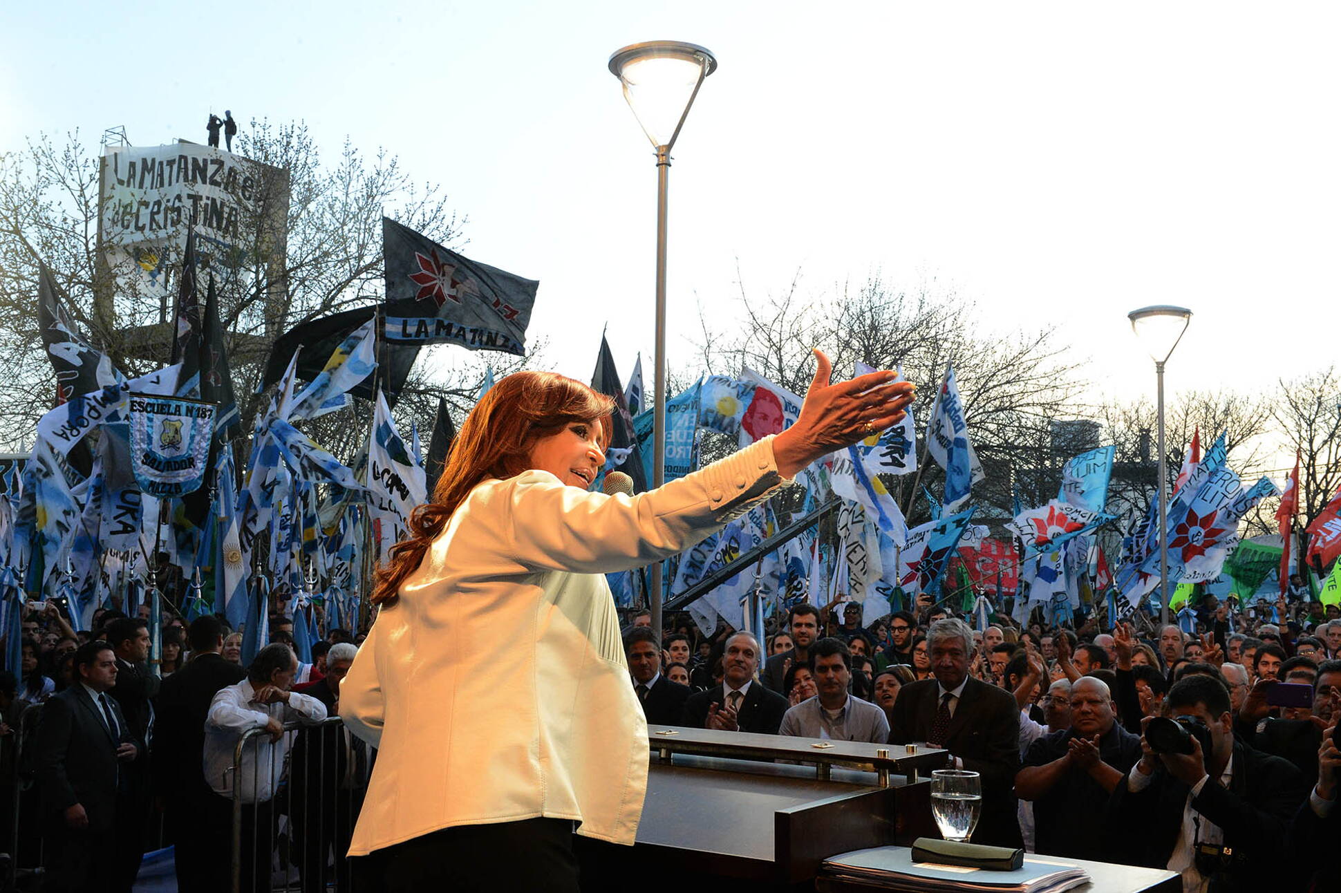 Cristina encabezó un acto en Laferrere