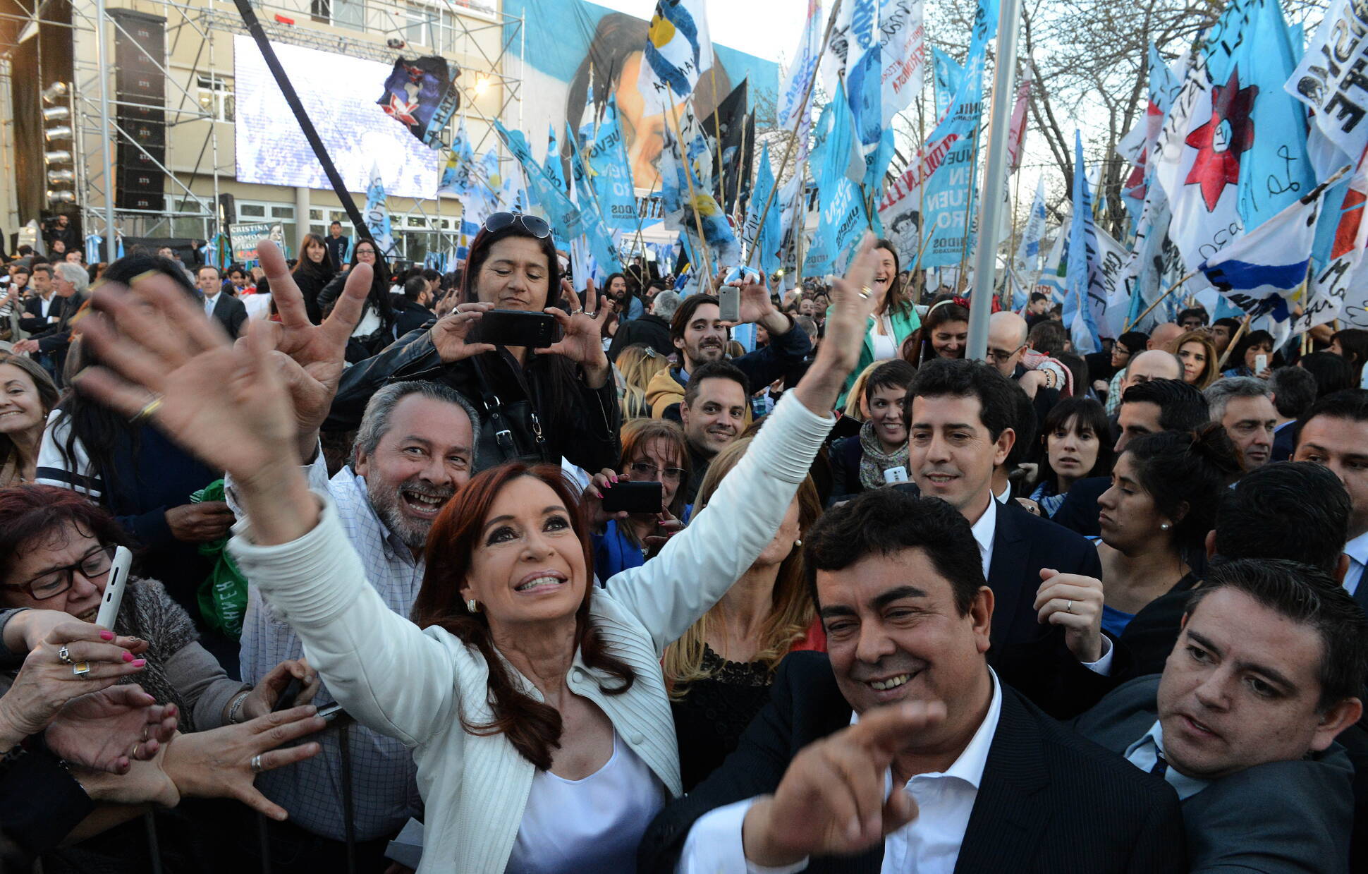 Cristina encabezó un acto en Laferrere