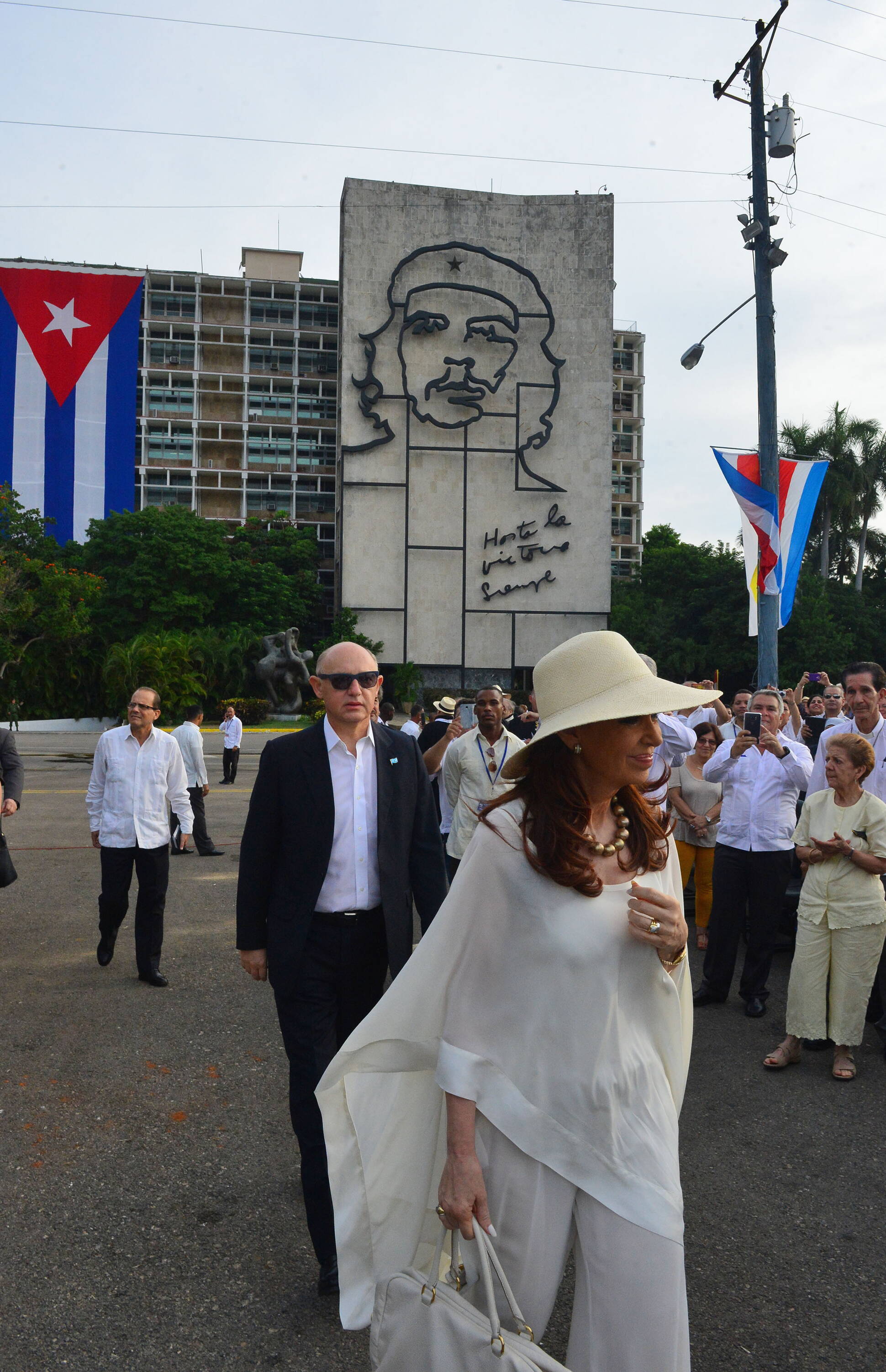 La Presidenta arriba a la misa del Papa en La Habana