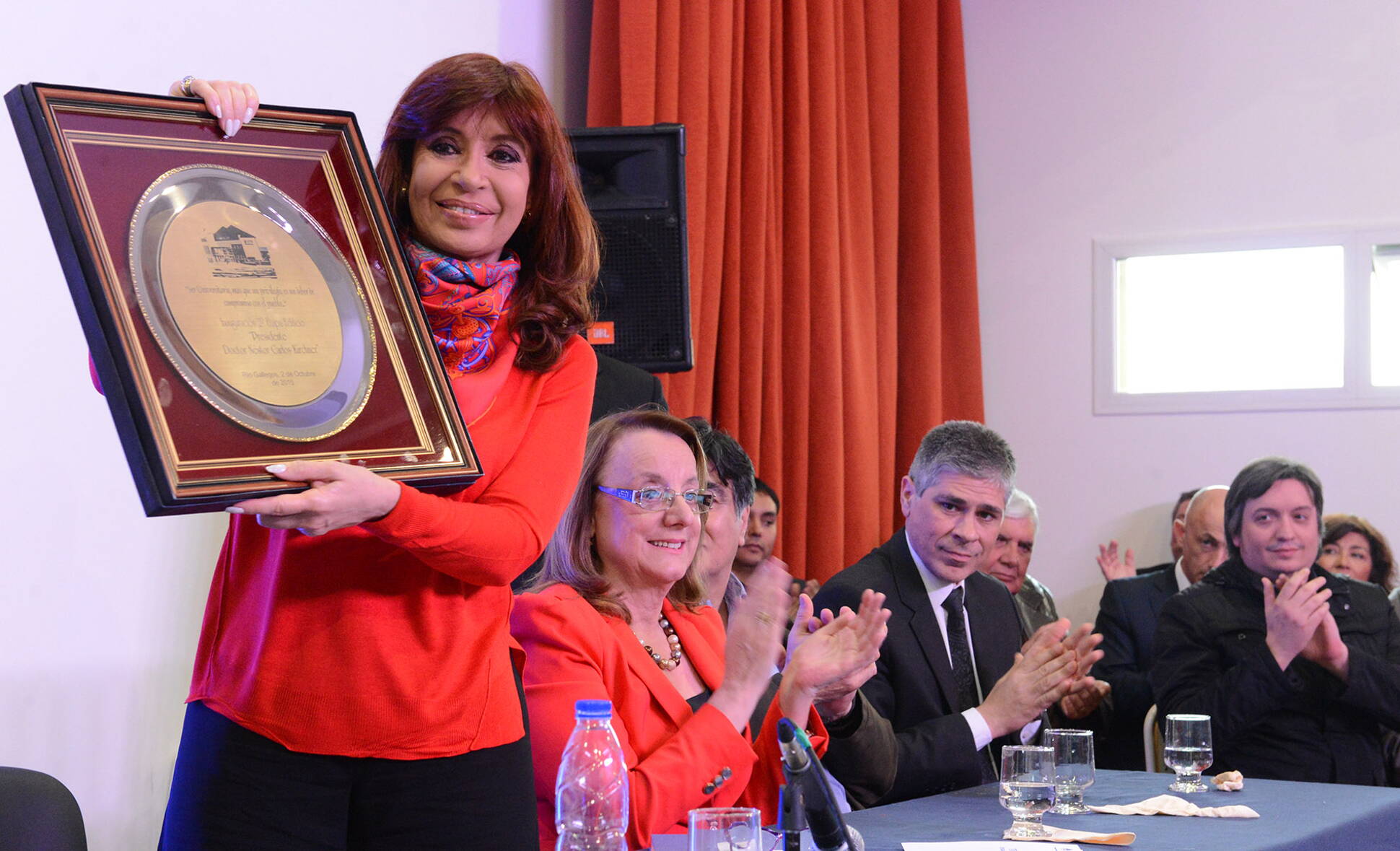 Cristina Fernández inaugura obras en Río Gallegos