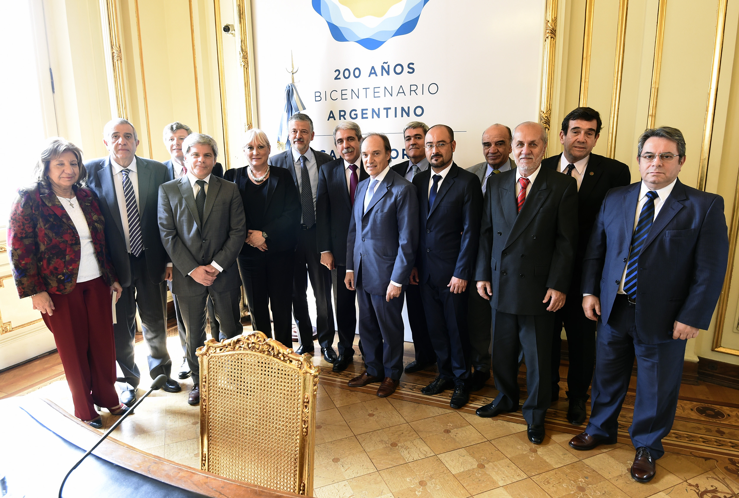 Aníbal Fernández con procuradores de todo el país