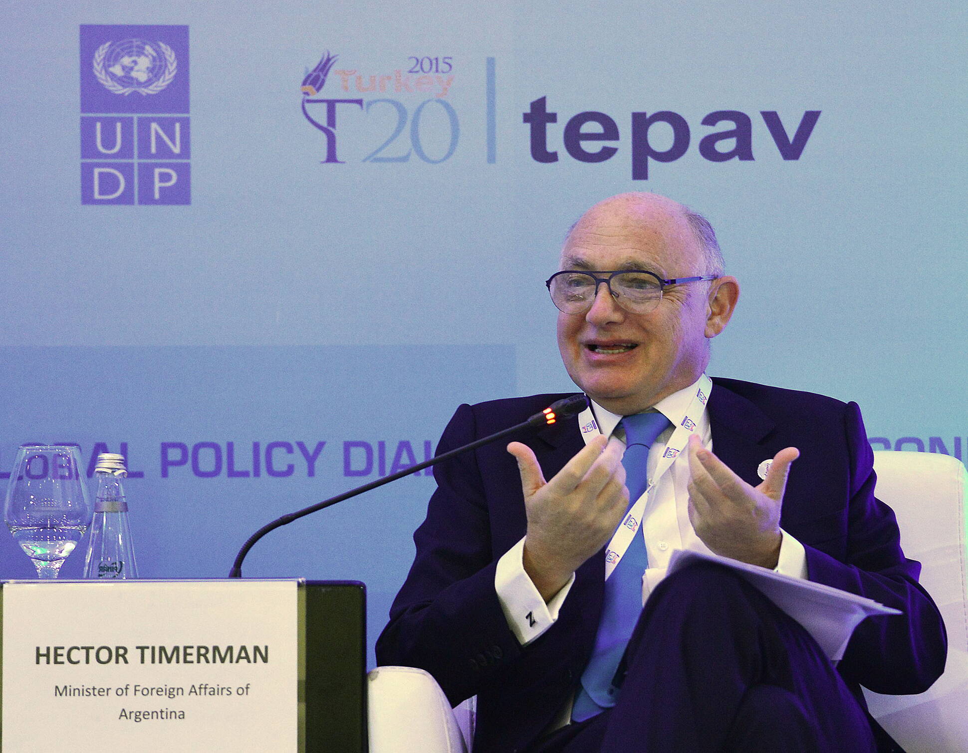 Héctor Timerman participó del foro Think 20 en el marco de la Cumbre del G20 en Turquía 