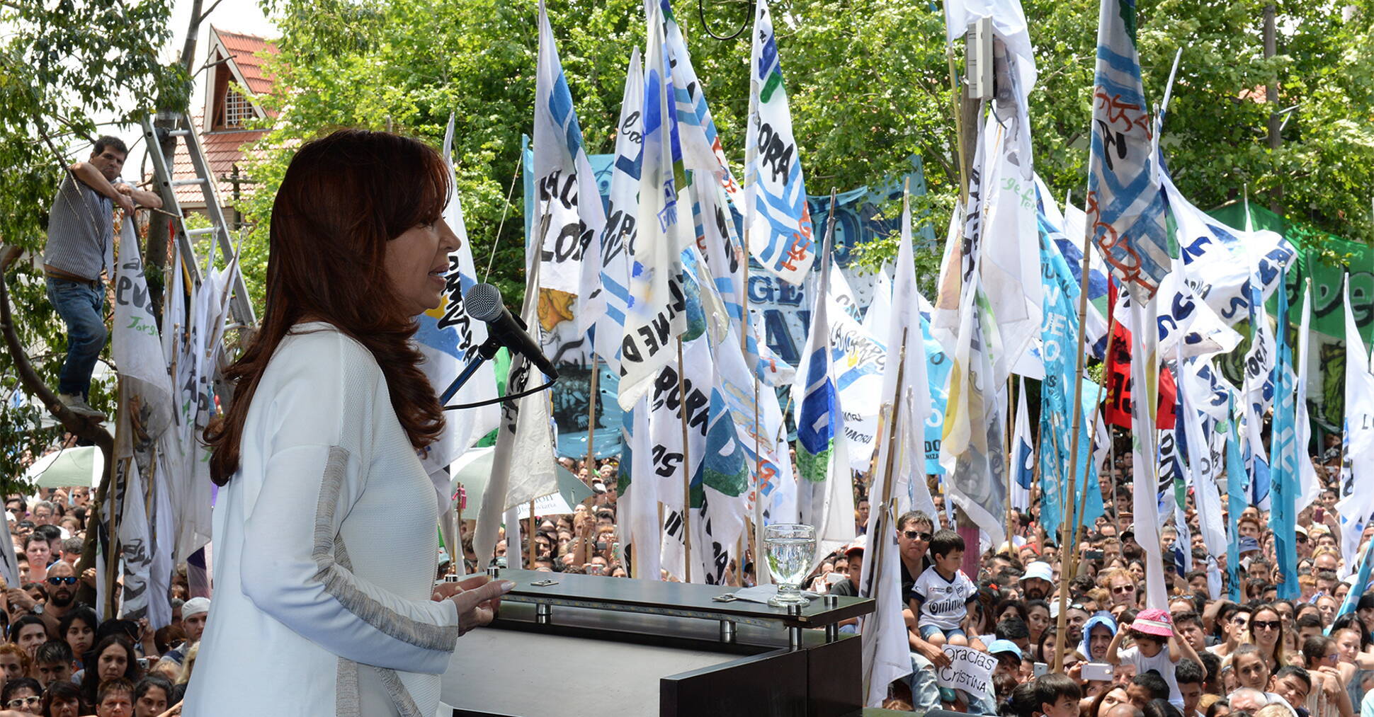 Cristina Fernández encabeza el acto en Don Bosco