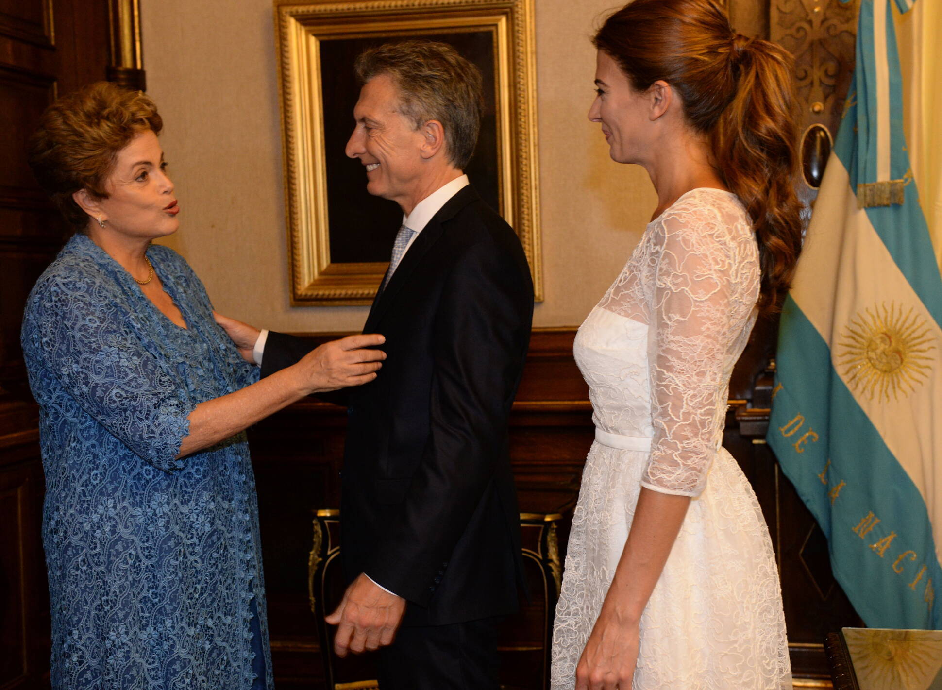Mauricio Macri, Dilma Rousseff y Juliana Awada