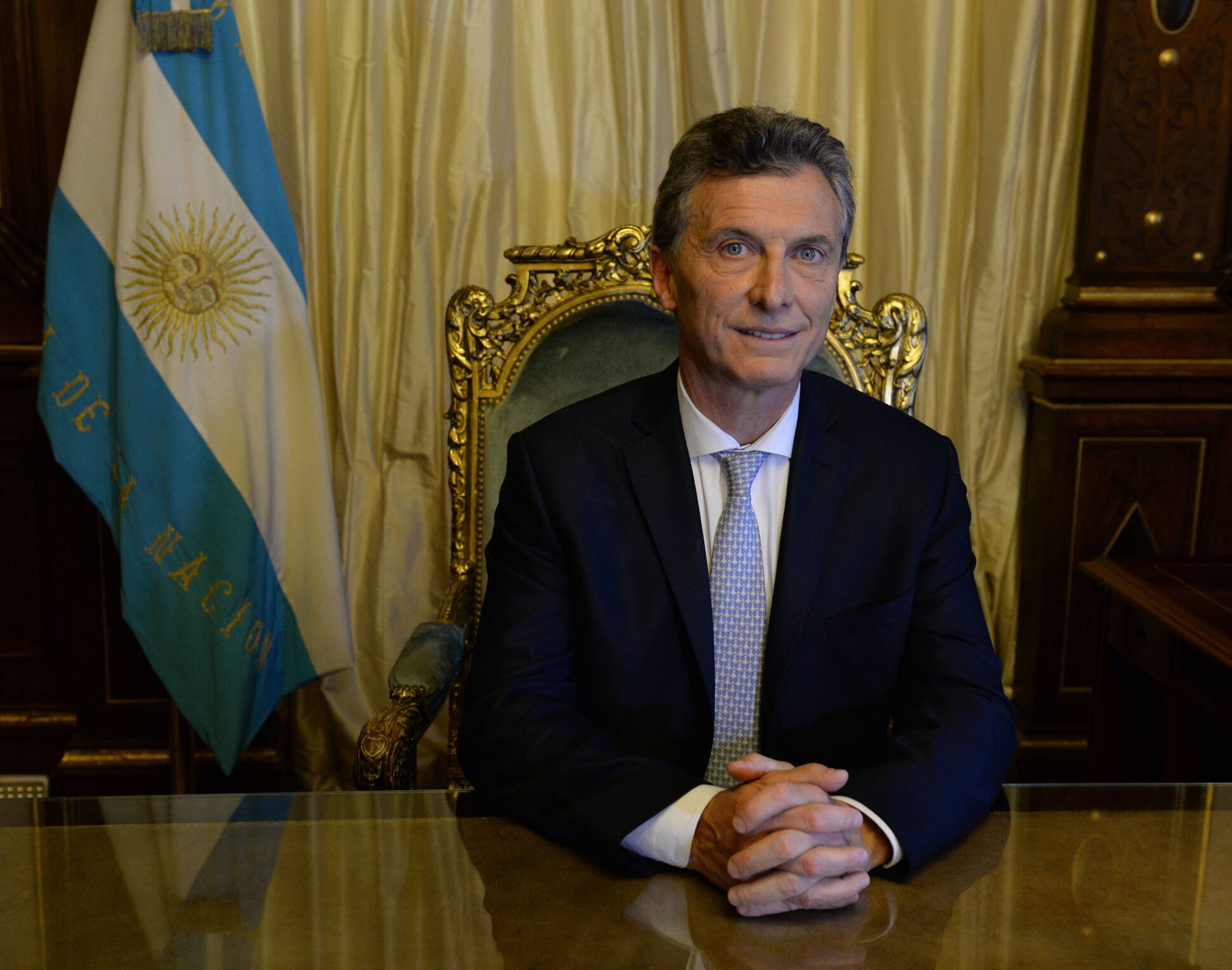 Mauricio Macri en el Sillón Presidencial