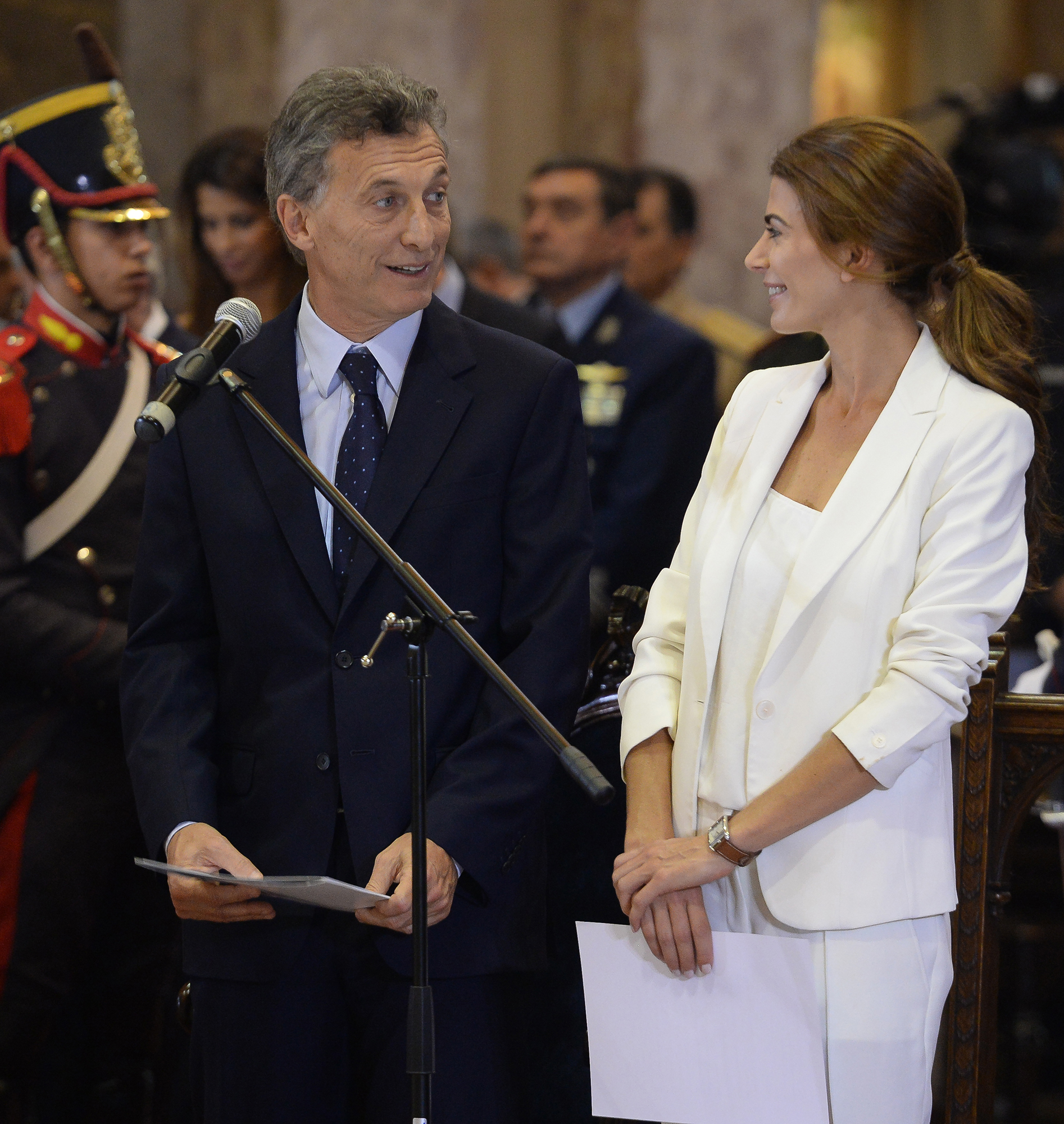 Mauricio Macri y Juliana Awada en la Catedral Metropolitana