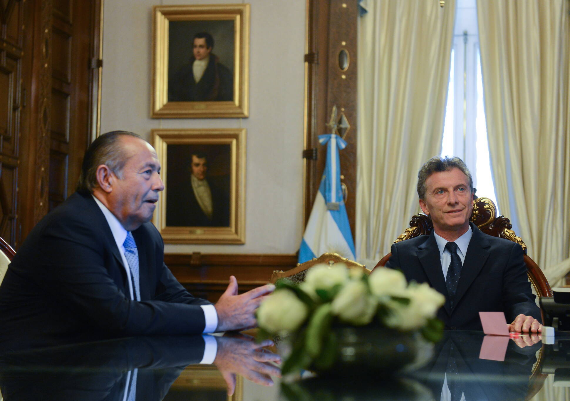 Mauricio Macri y Adolfo Rodríguez Saá