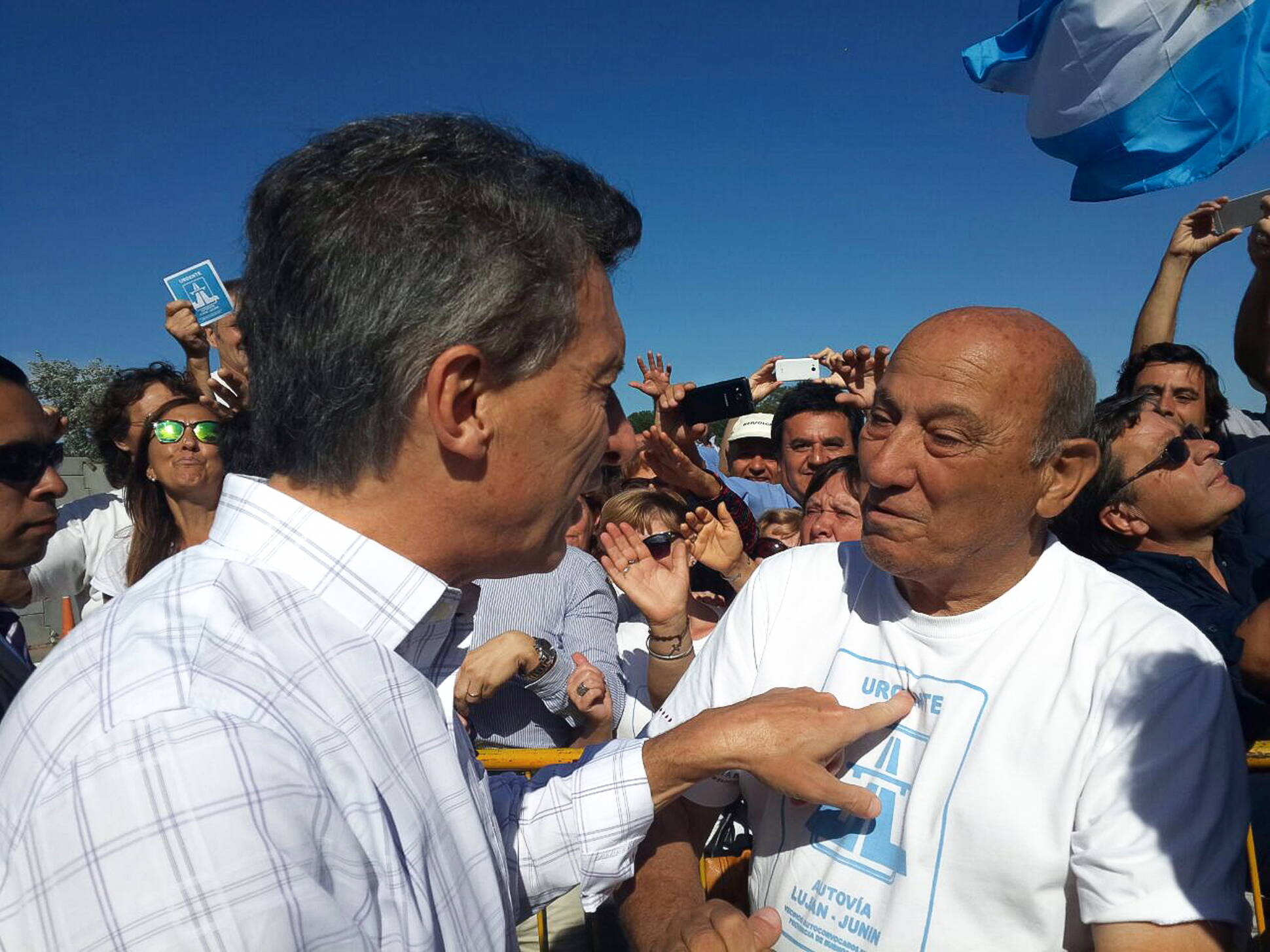 El presidente Mauricio Macri anunció  la reanudación de las obras de construcción de la Autovía 7 en