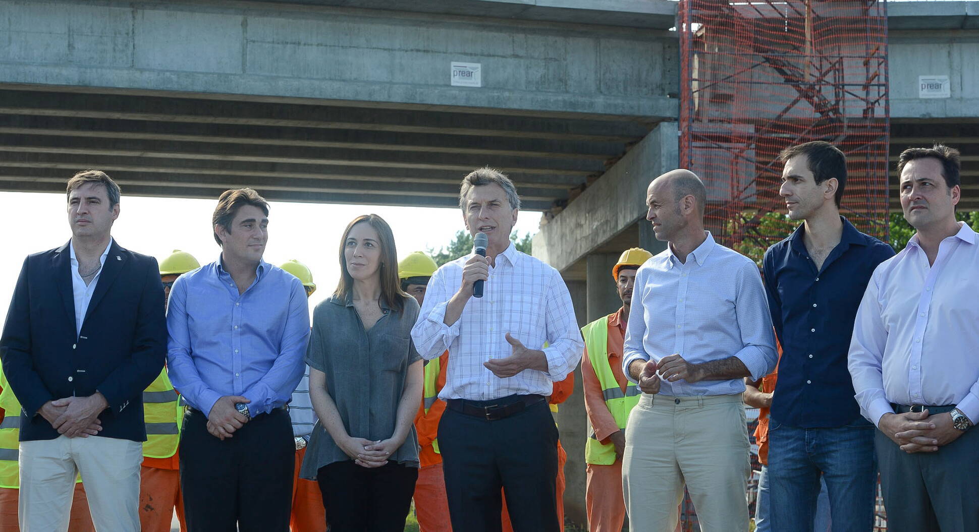 El presidente Mauricio Macri anunció  la reanudación de las obras de construcción de la Autovía 7 en