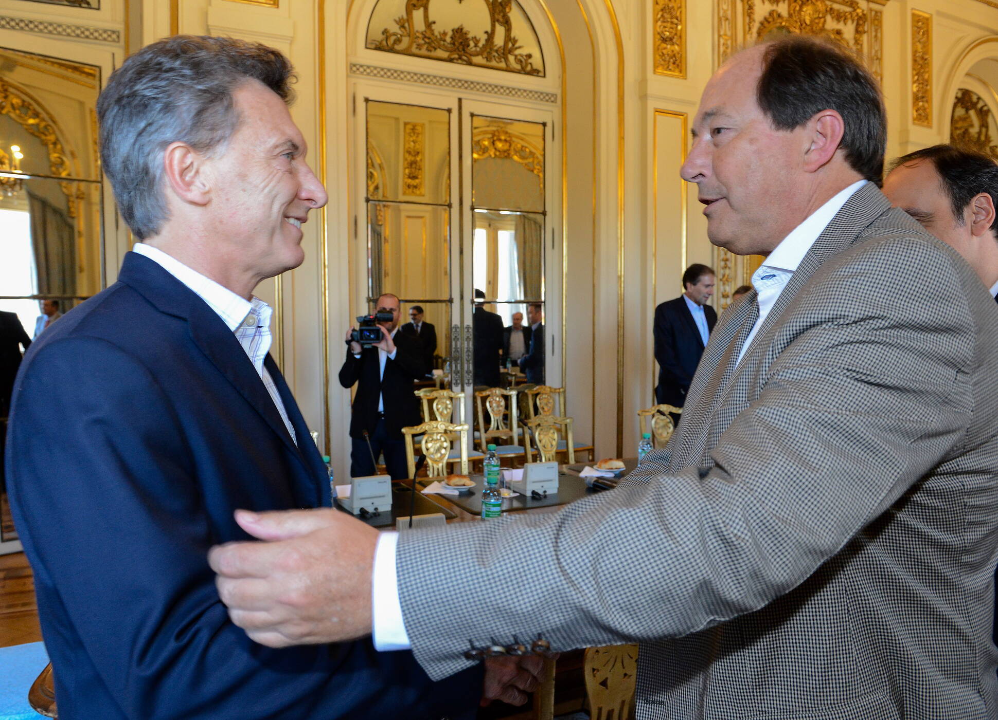 El presidente Mauricio Macri recibió y, en Casa de Gobierno, a las nuevas autoridades de la UCR.