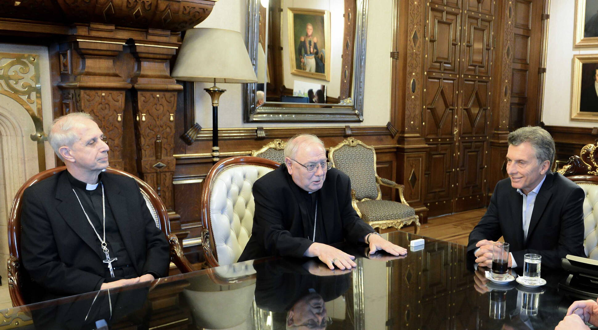 El Presidente se reunió con autoridades de la Conferencia Episcopal Argentina, en Casa Rosada 