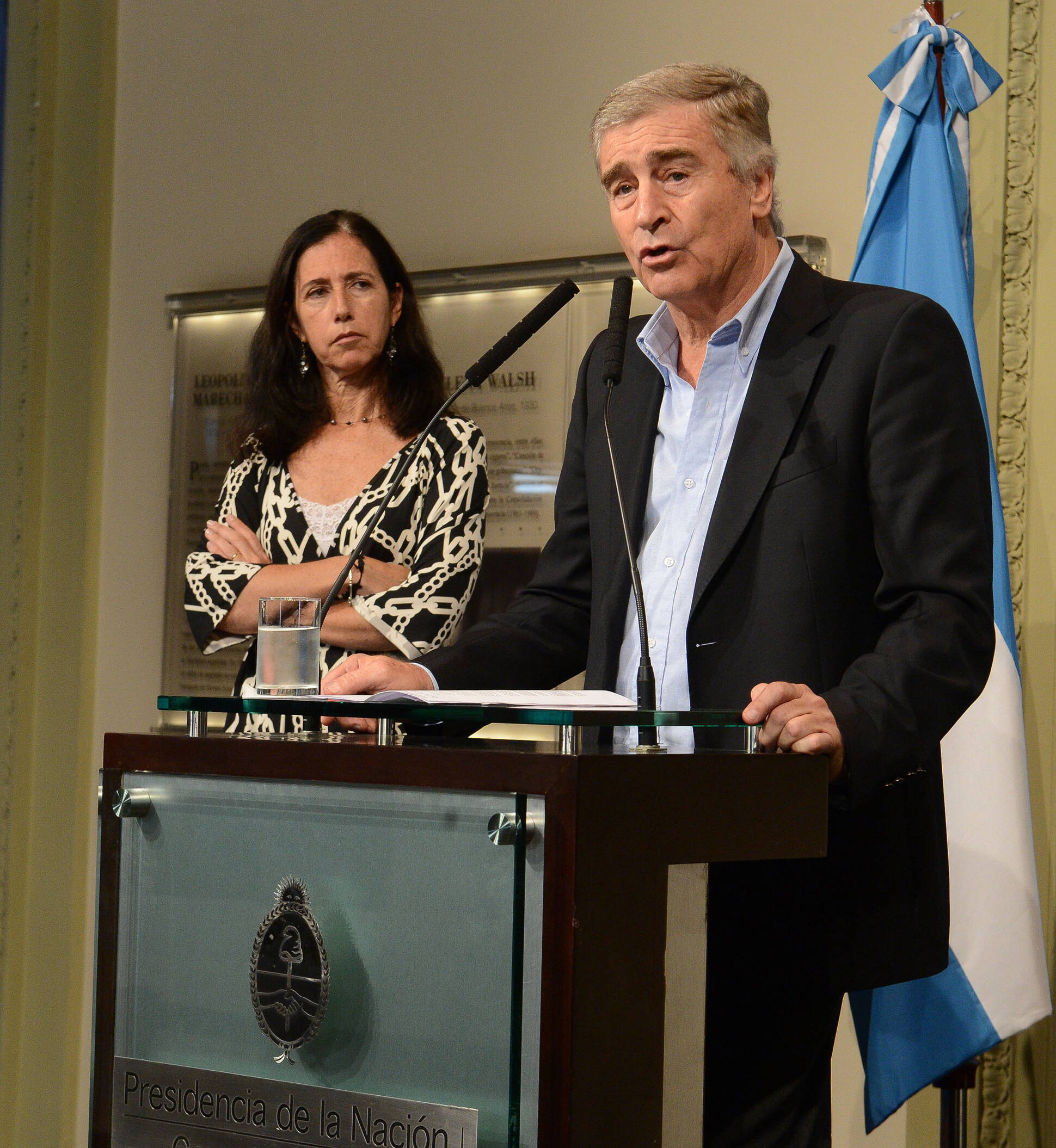 El ministro de Comunicaciones, Oscar Aguad, anunció la intervención a la AFSCA y AFTIC, Casa Rosada