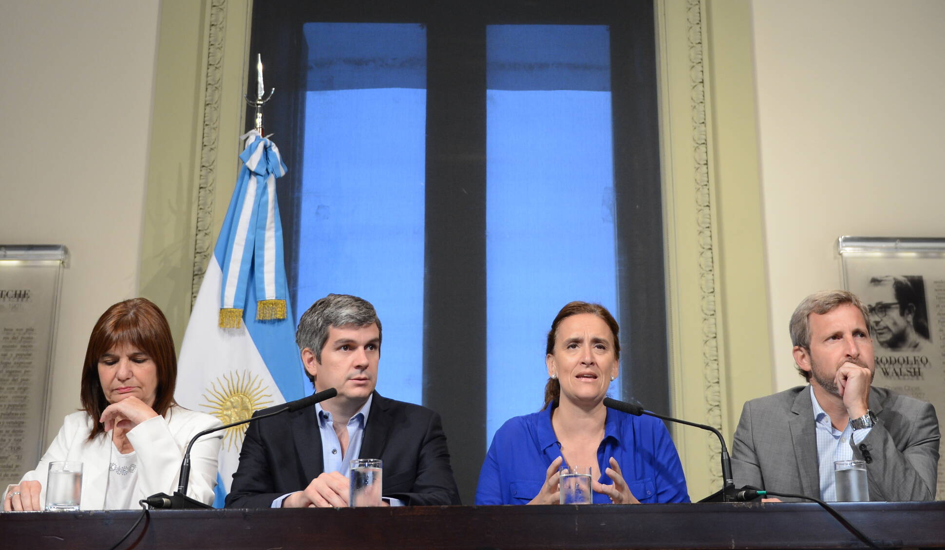 La Vicepresidenta encabezó la conferencia de prensa referida al Sistema Federal de Emergencia.