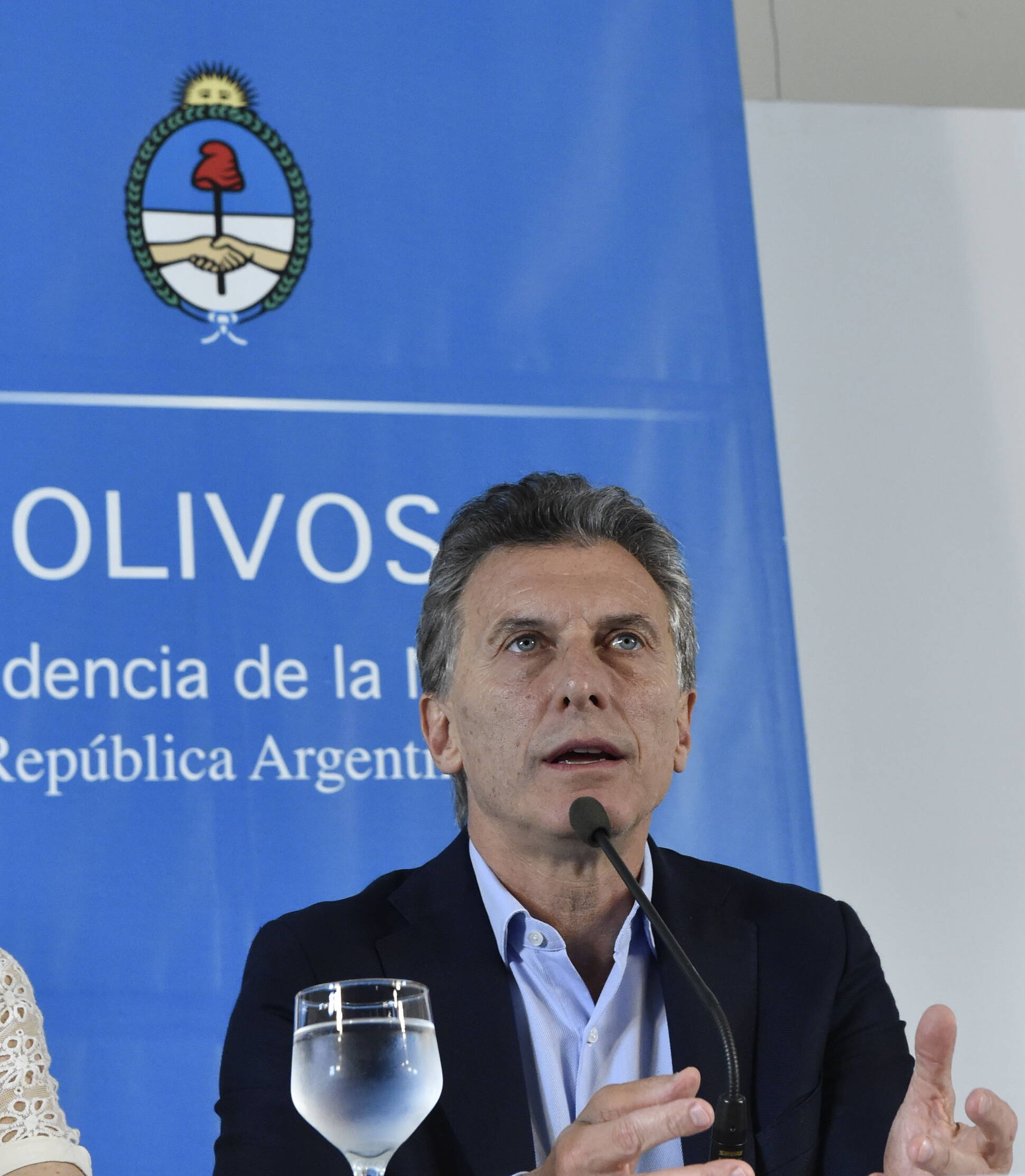 El Presidente Mauricio Macri ofrece una conferencia en Olivos tras reunión con gobernadores
