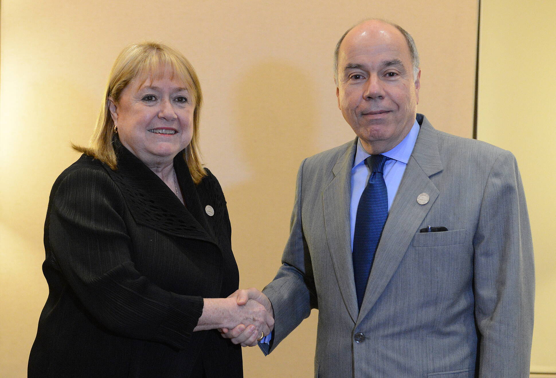 La canciller, Susana Malcorra, y su par de Brasil, Mauro Vieira, en la reunión del Mercosur en Paraguay