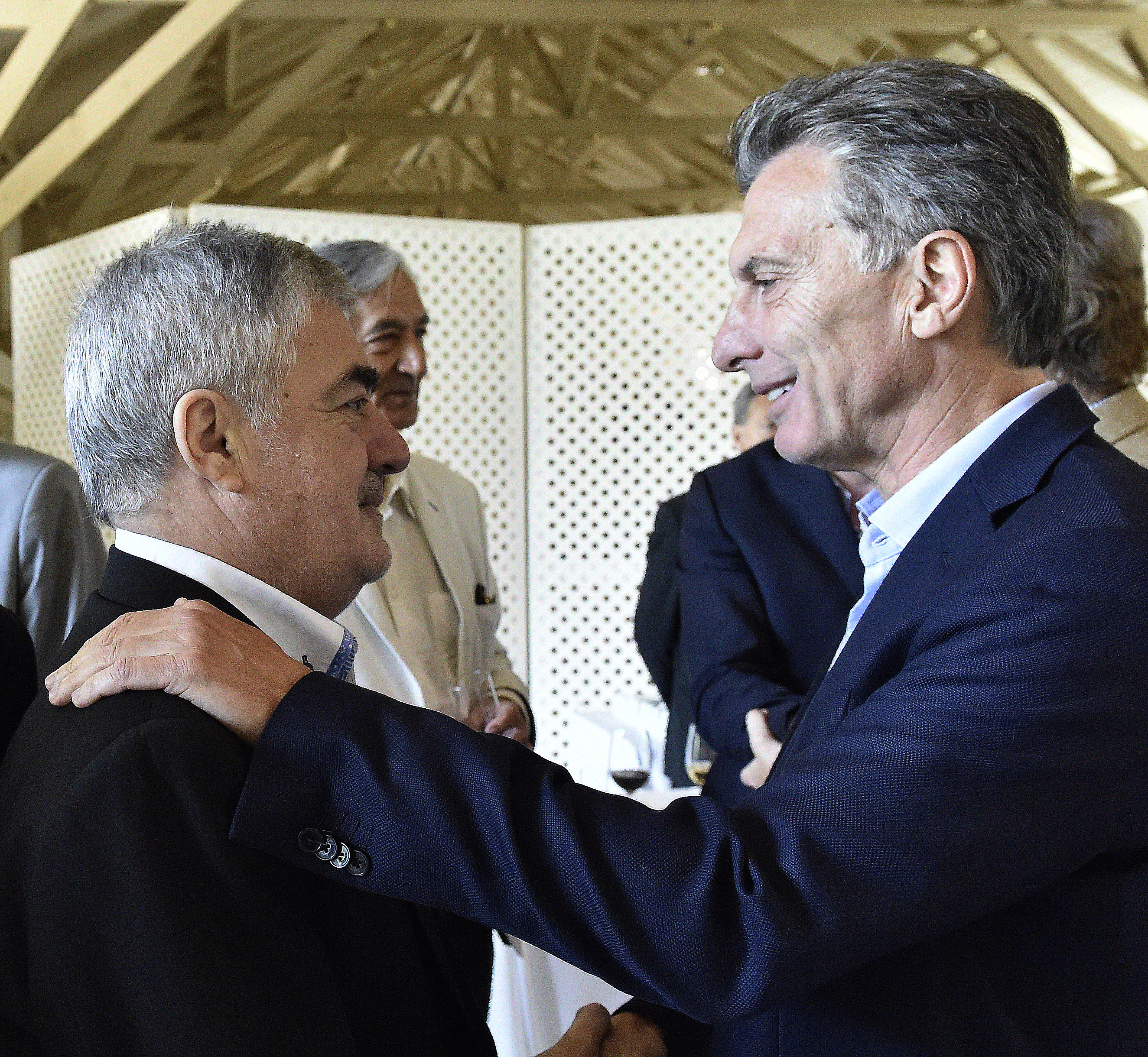 Mauricio  Macri junto al gobernador de Chubut, Mario Das Neves
