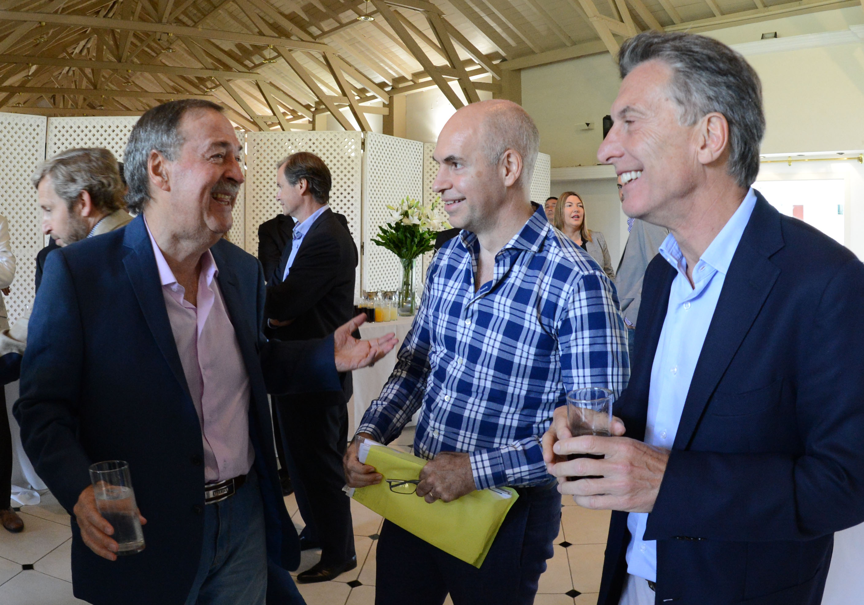 Maricio Macri, Horacio Rodríguez Larreta y Juan Schiaretti