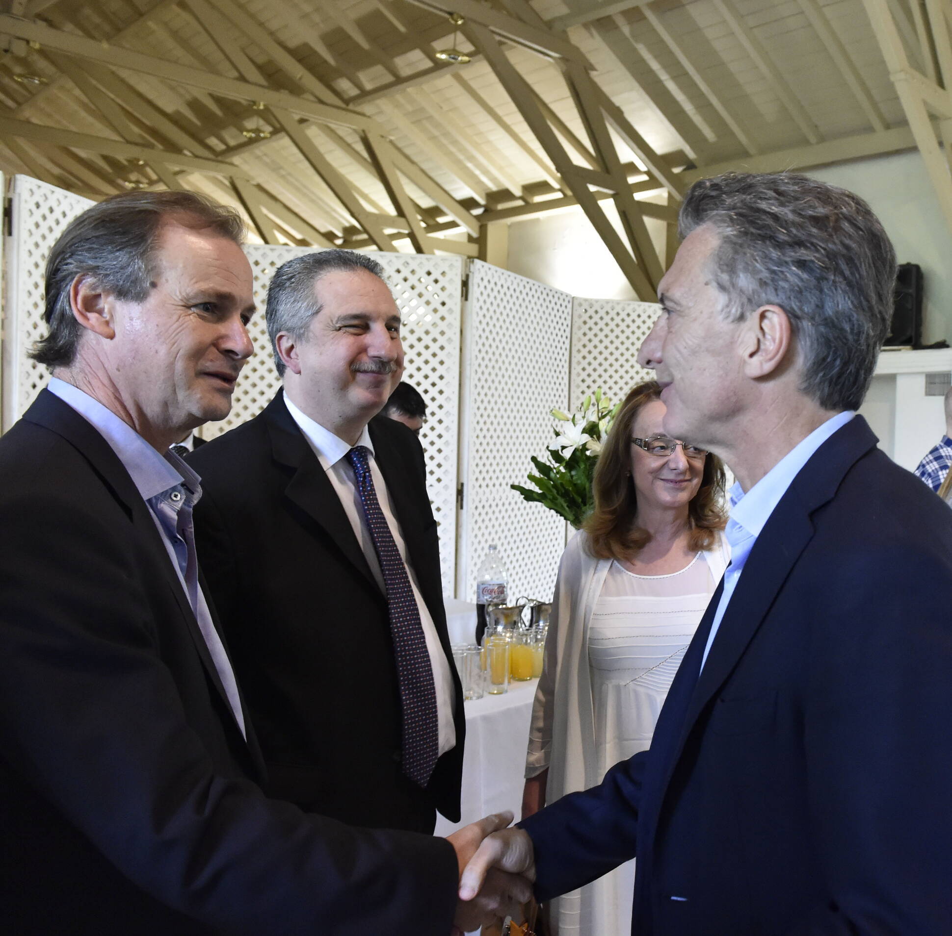 Mauricio  Macri junto al gobernador de Entre Ríos, Gustavo Bordet