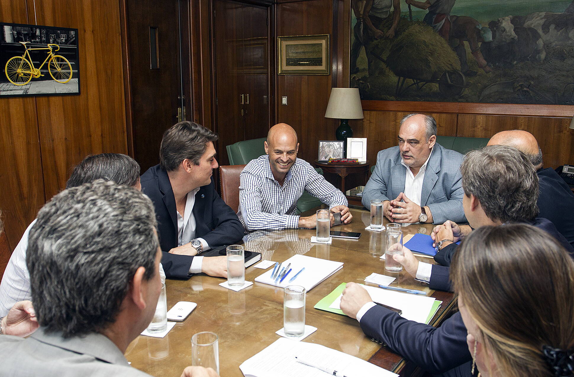 El ministro de Transporte, Guillermo Dietrich, recibió al gobernador de Corrientes, Ricardo Colombi.