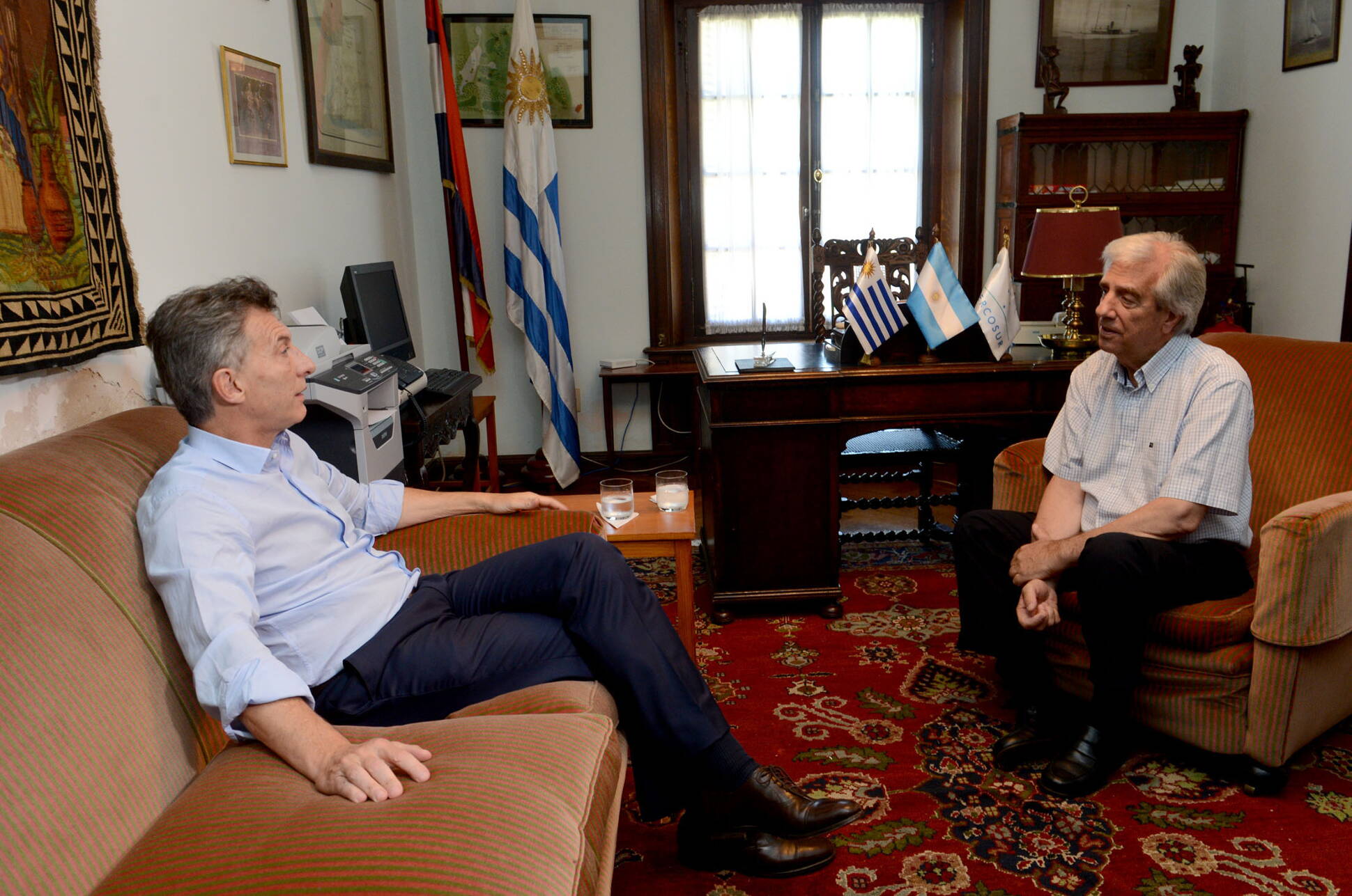 El Presidente  se reunió con su par de la República Oriental del Uruguay, Tabaré Vázquez.