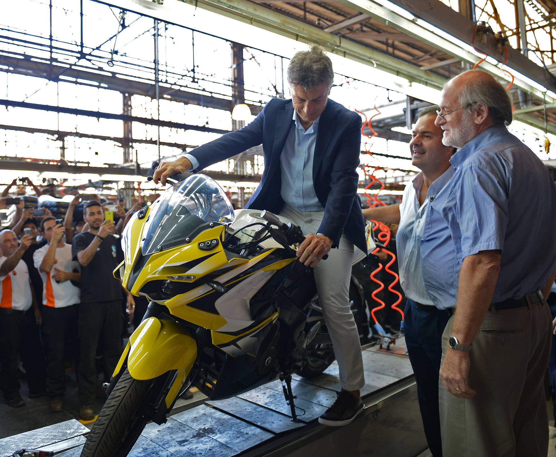 Mauricio Macri  en el Centro Agrotécnico Regional de Venado Tuerto