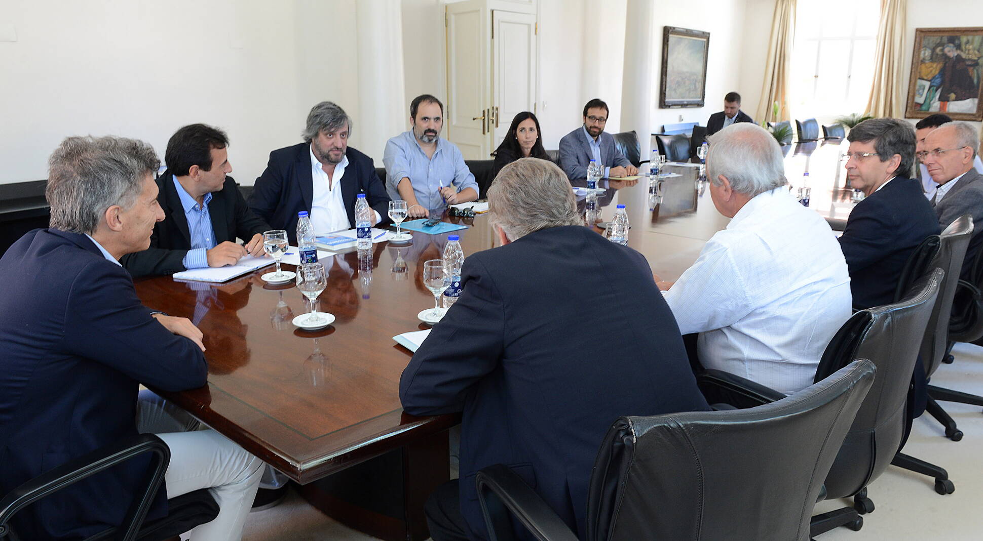 El presidente Macri se reunió con el ministro Aguad y el equipo de Comunicaciones